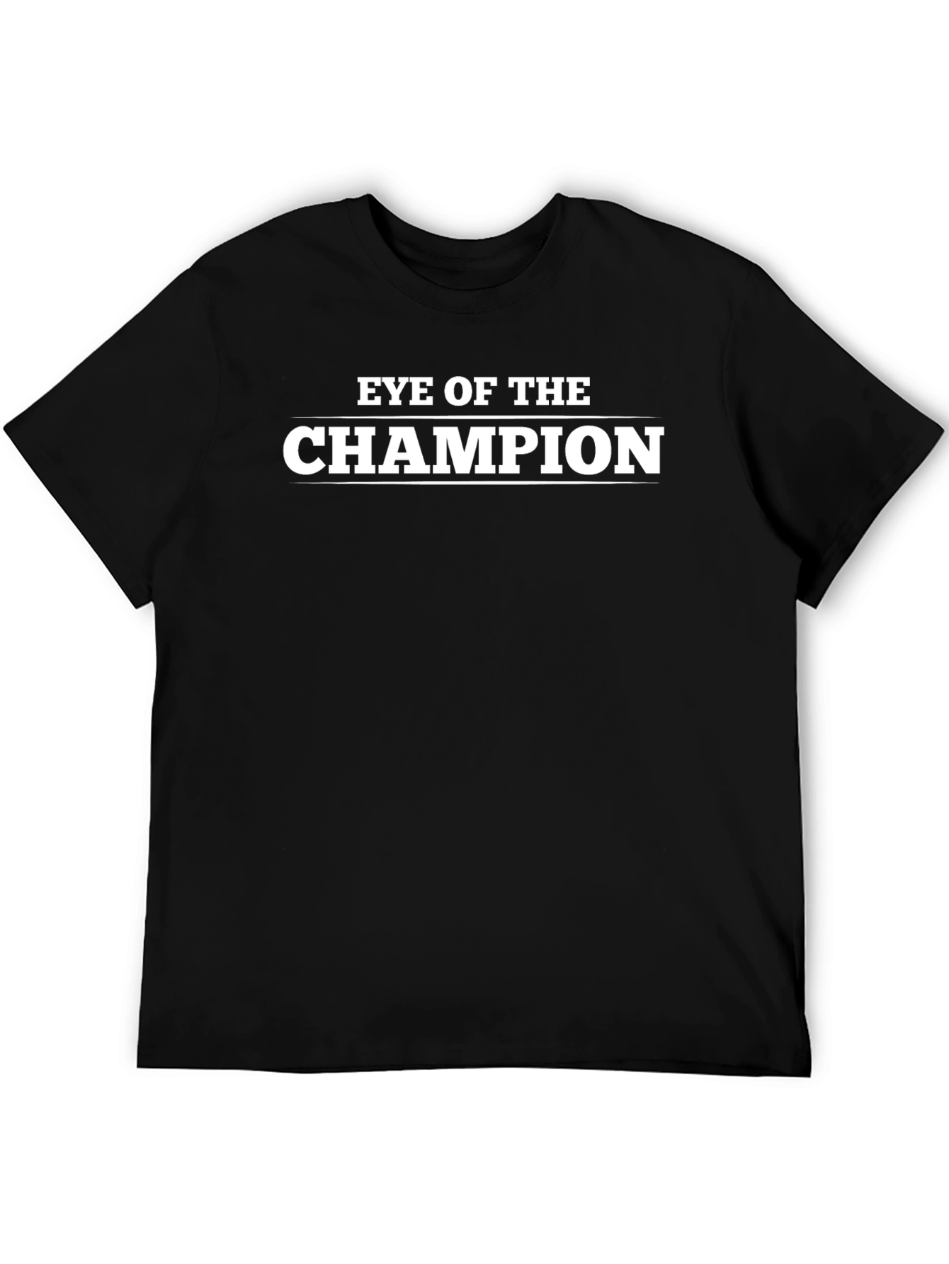 Eye of The Champion Black Graphic T-Shirt