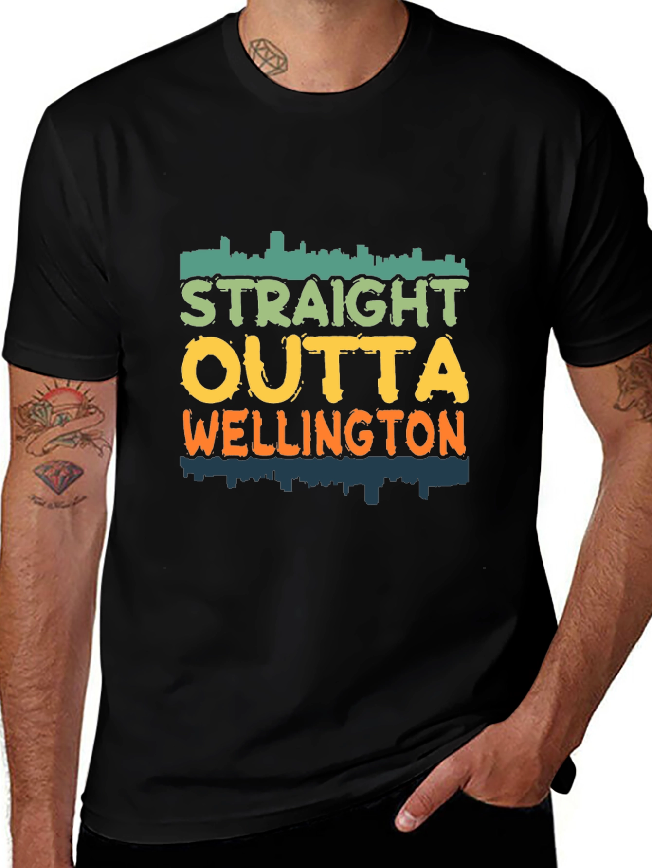 Straight Outta Wellington Tee - Cityscape