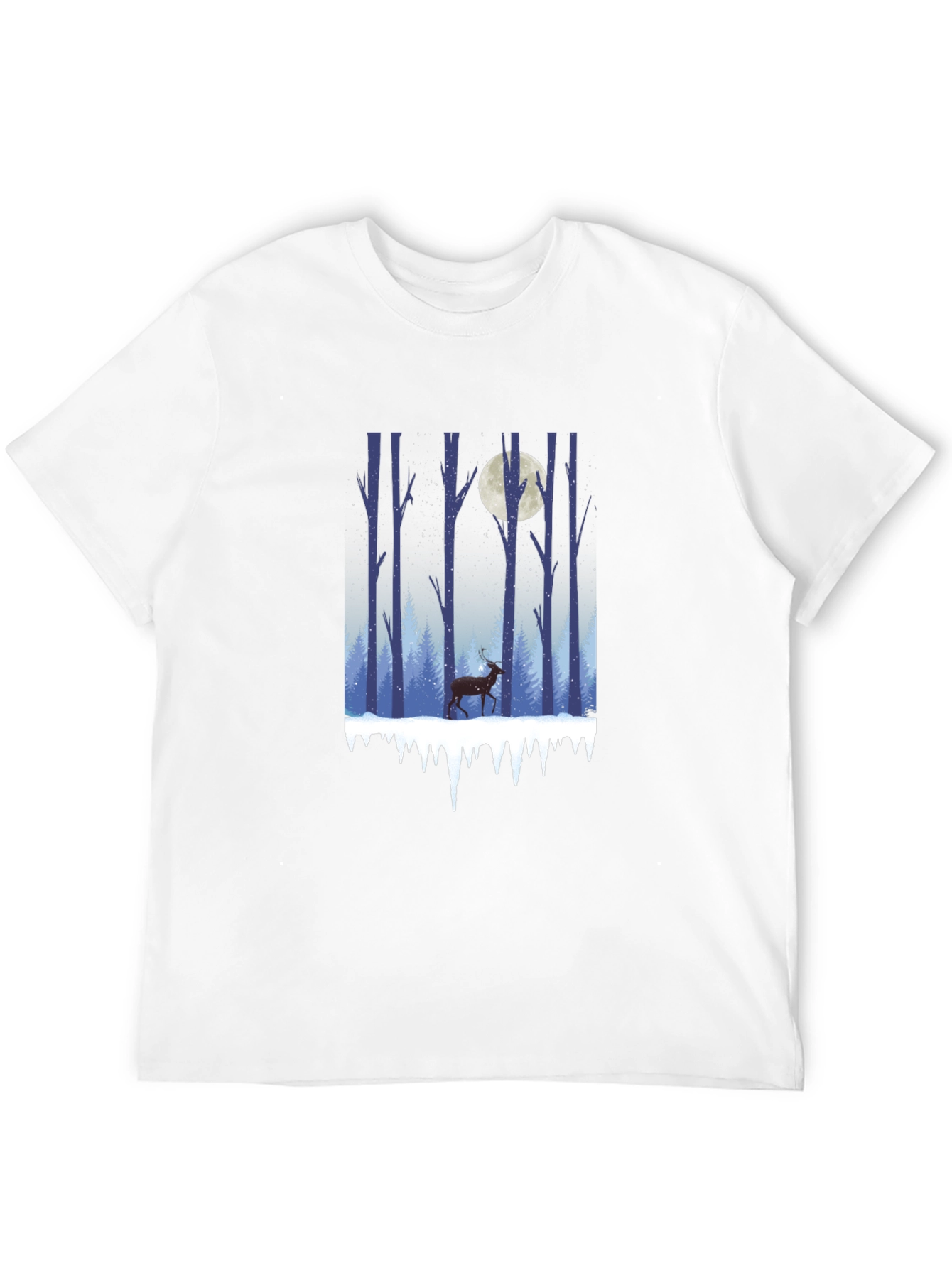 Winter Forest Deer Graphic Tee