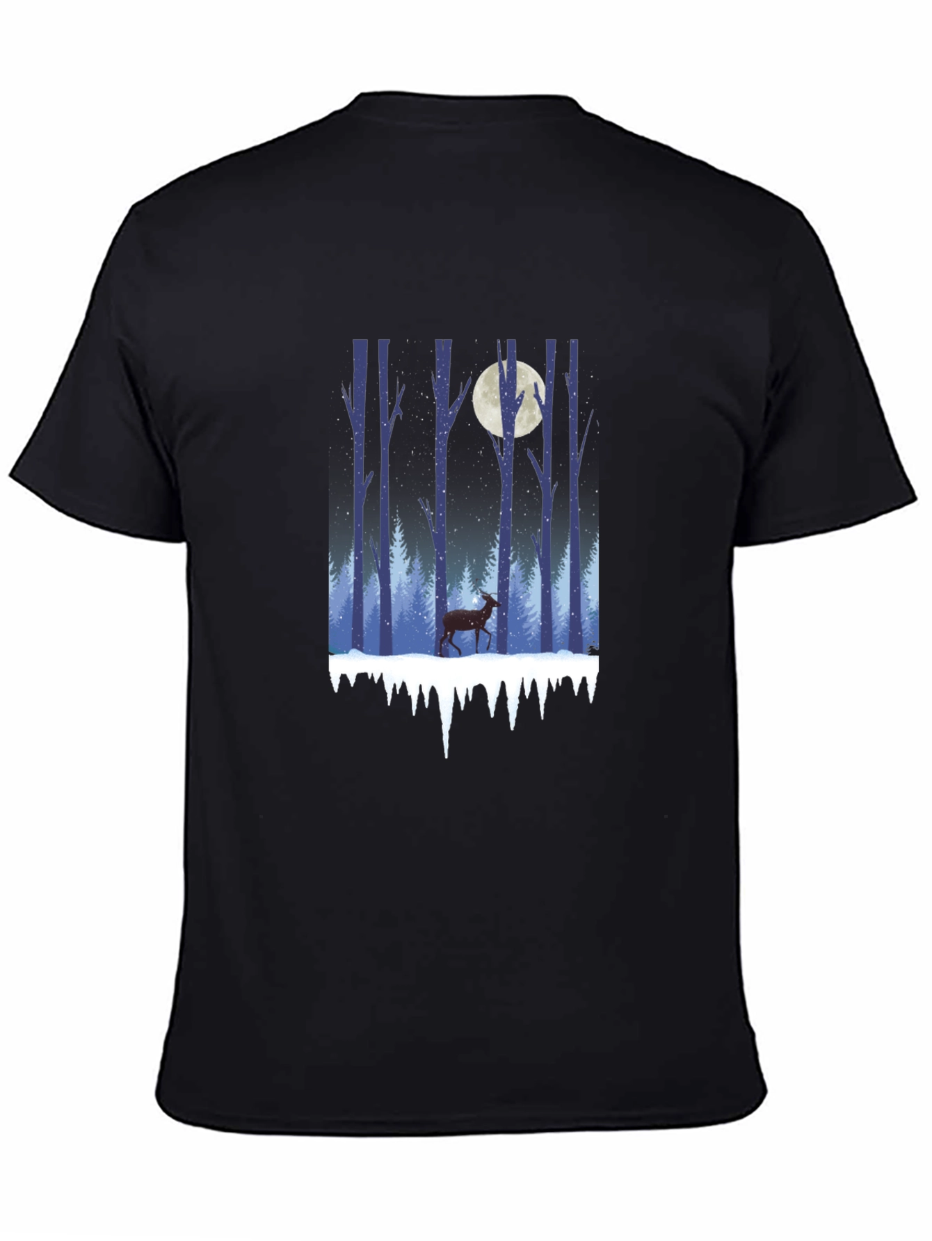 Winter Forest Deer Graphic Tee
