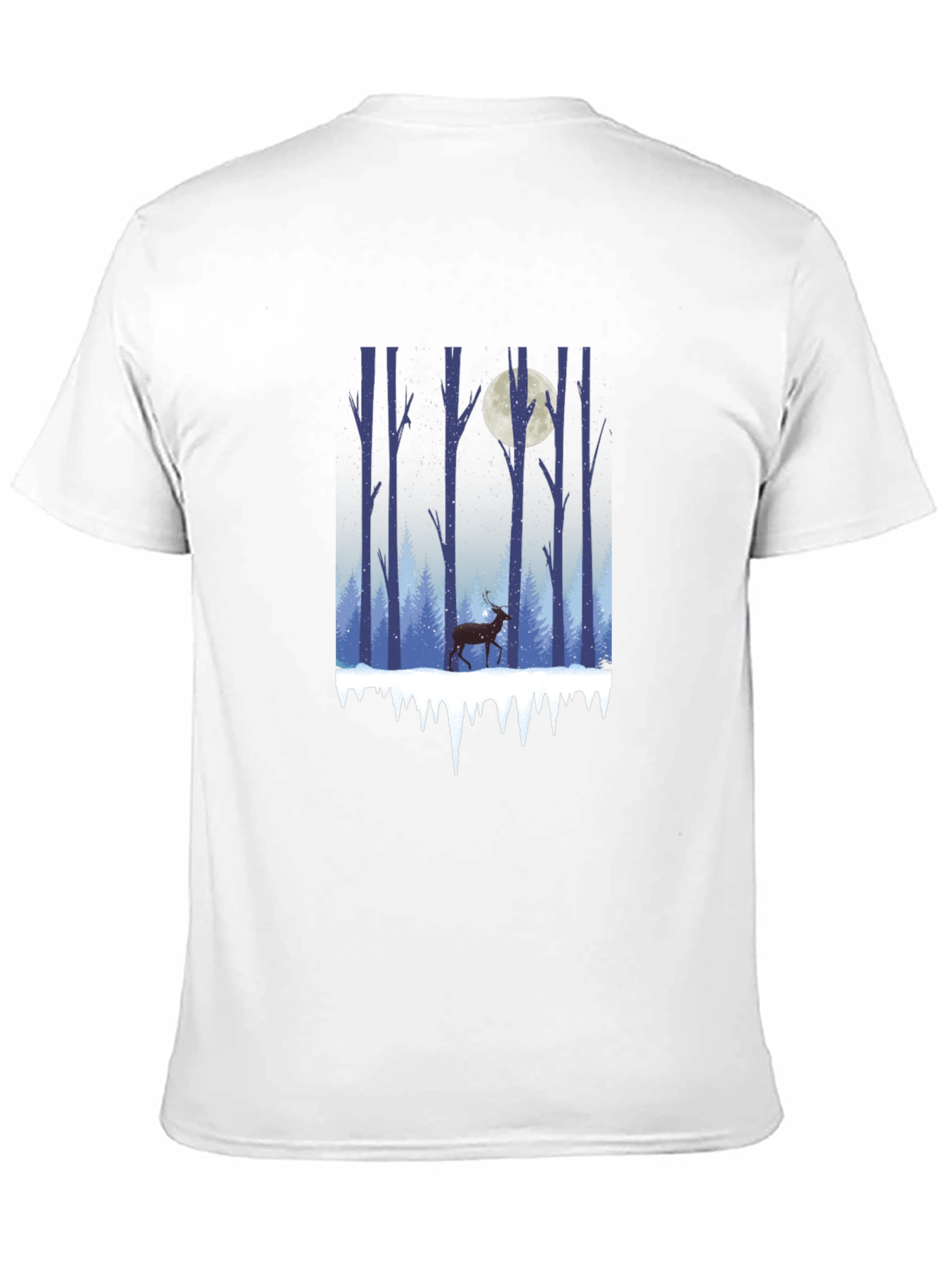 Winter Forest Deer Graphic Tee