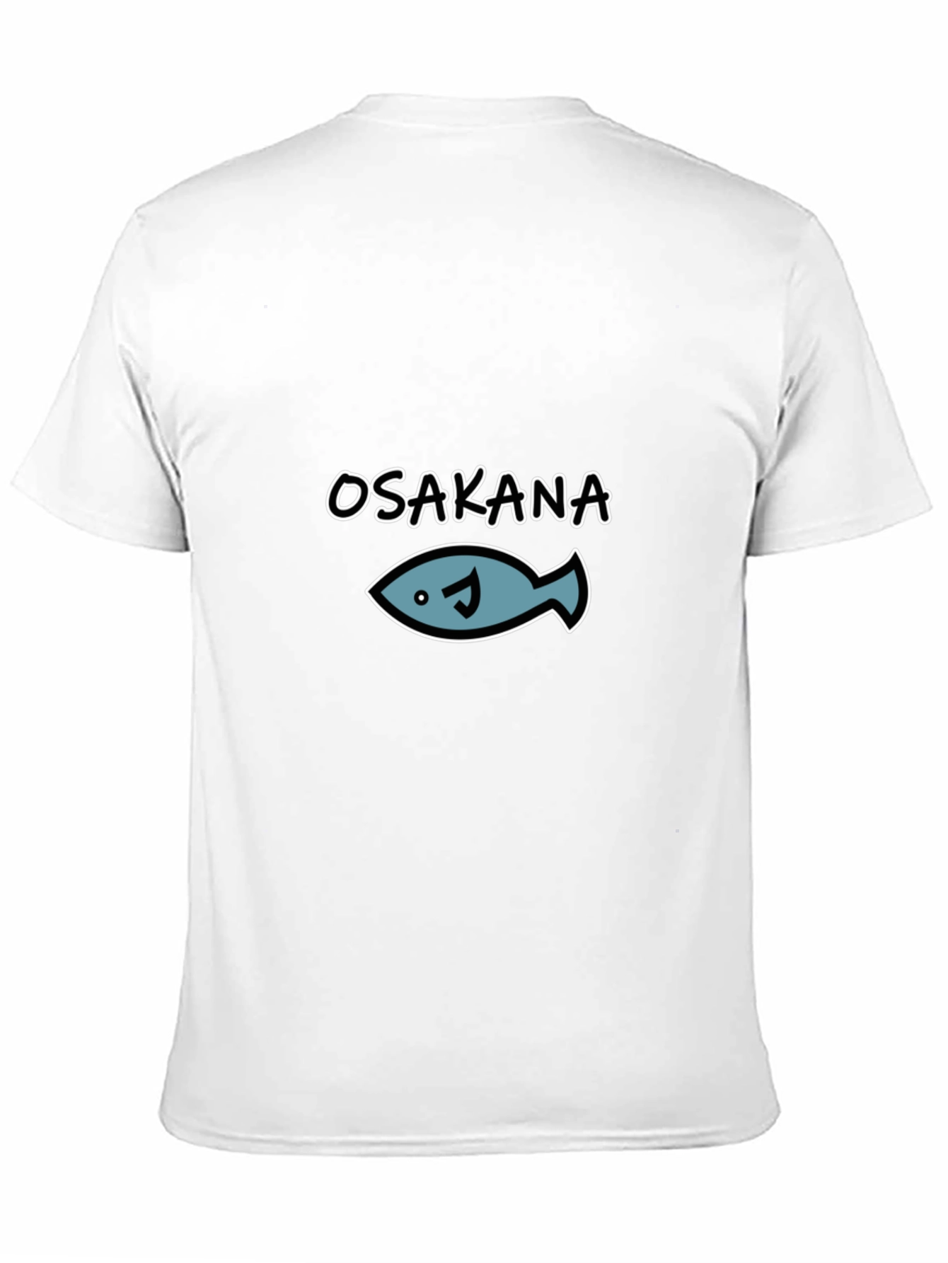 Osakana Fish Graphic T-Shirt - Black