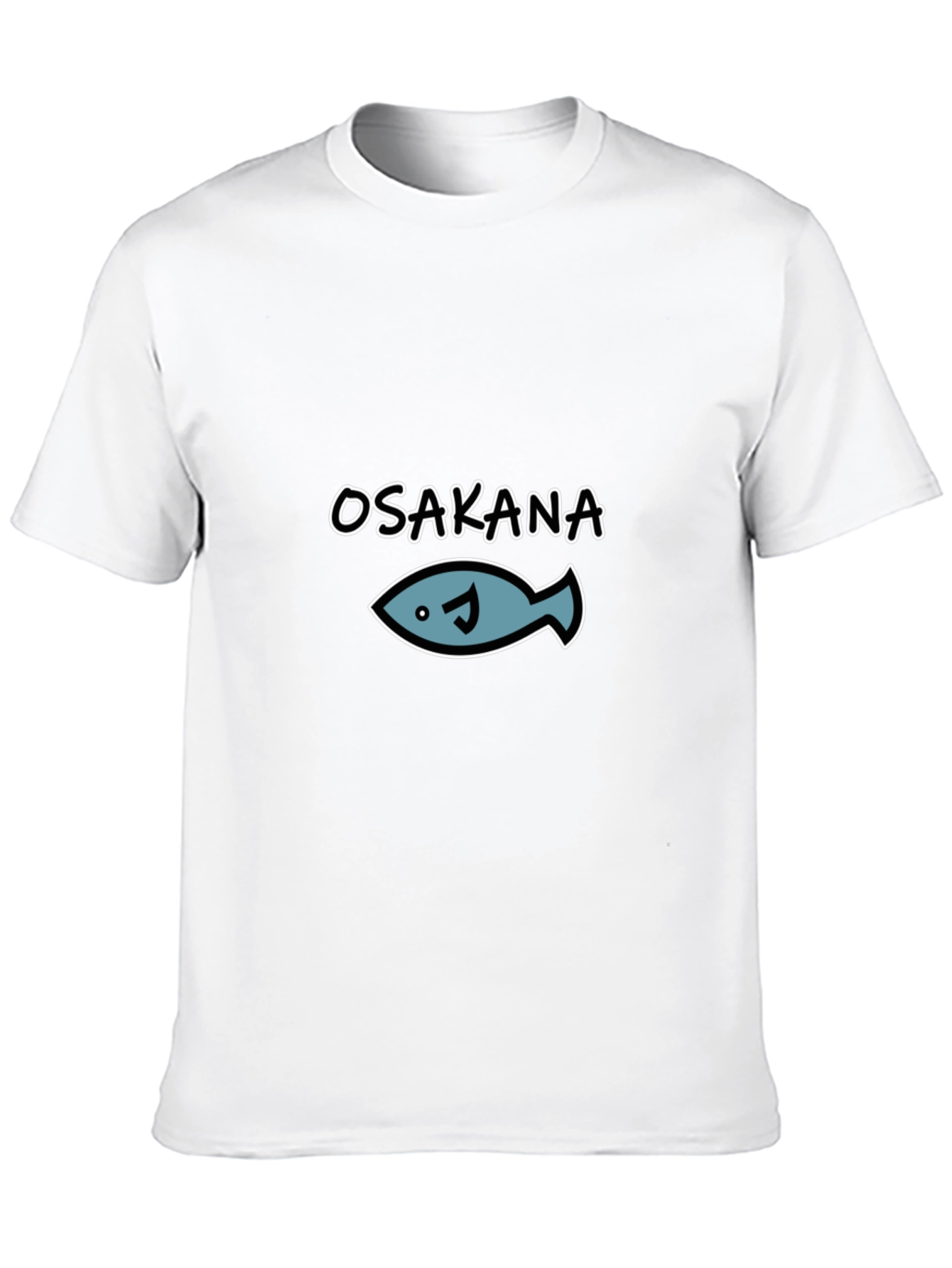 Osakana Fish Graphic T-Shirt - Black