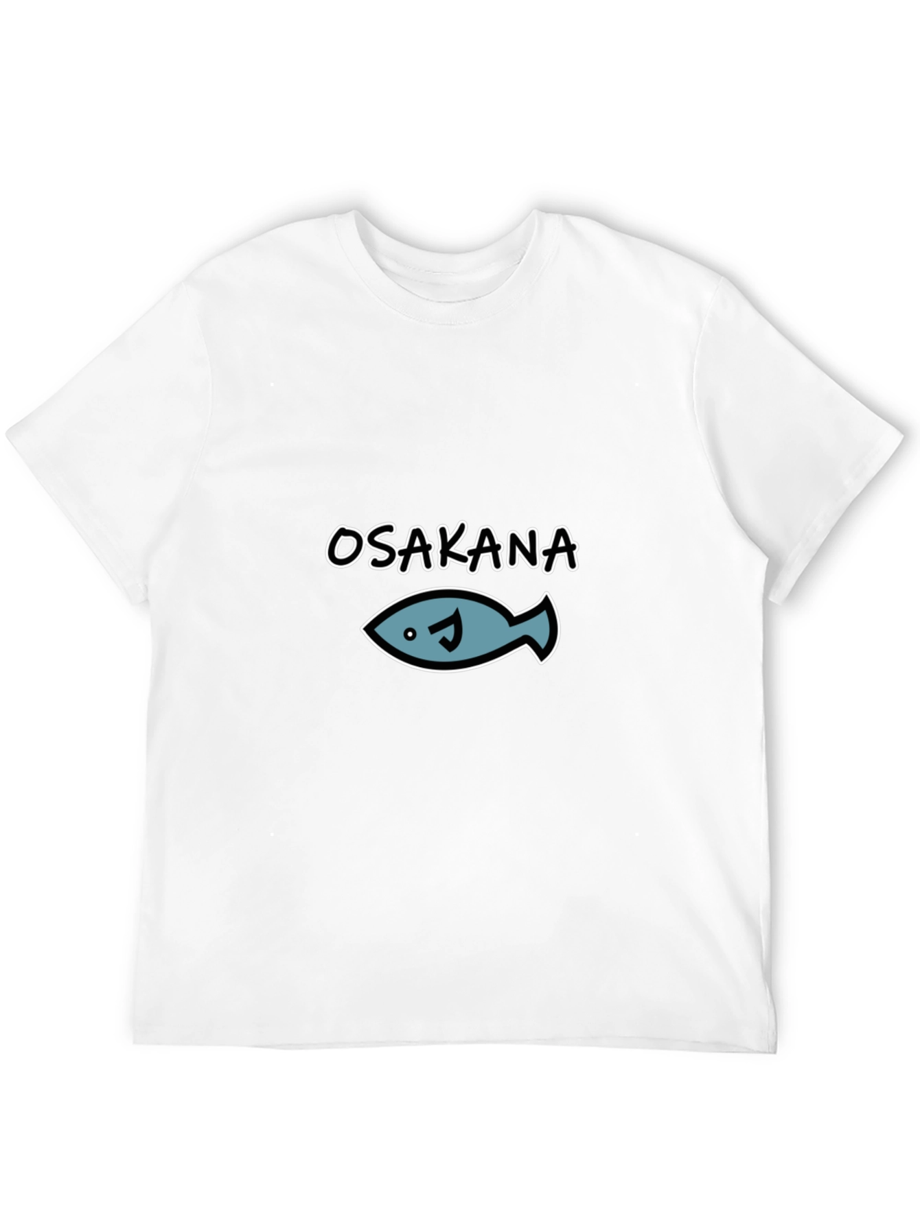 Osakana Fish Graphic T-Shirt - Black