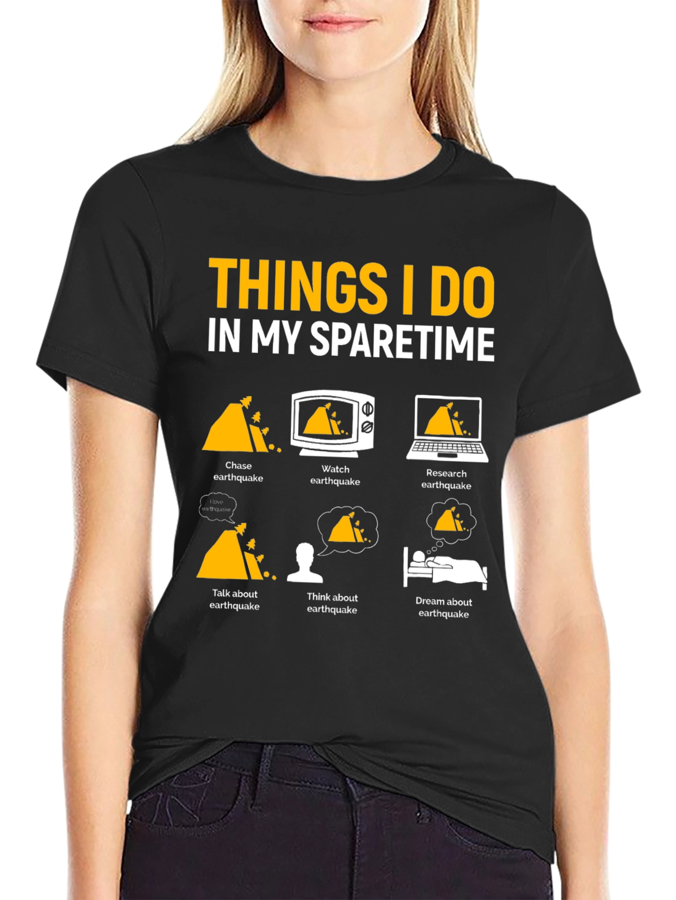 Earthquake Obsessed T-Shirt | Funny Spare Time Tee