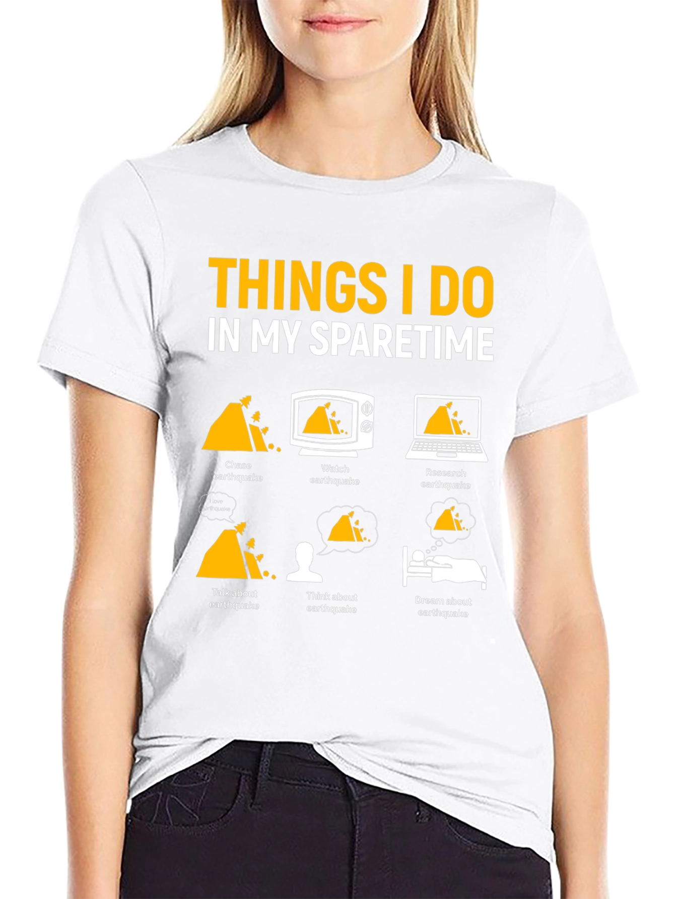 Earthquake Obsessed T-Shirt | Funny Spare Time Tee