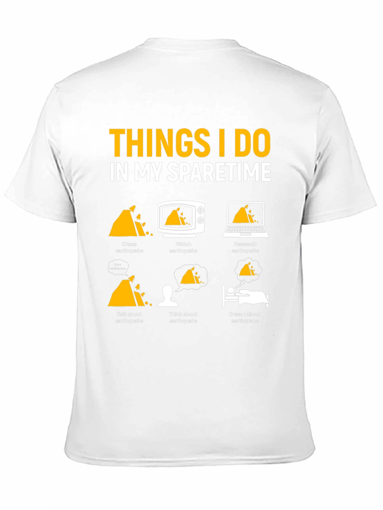 Earthquake Obsessed T-Shirt | Funny Spare Time Tee