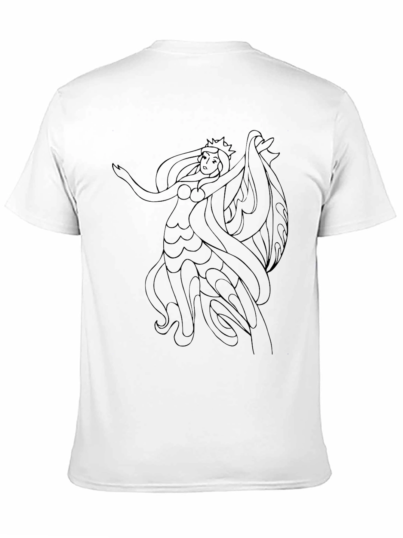 Black T-Shirt with Siren Graphic Tee