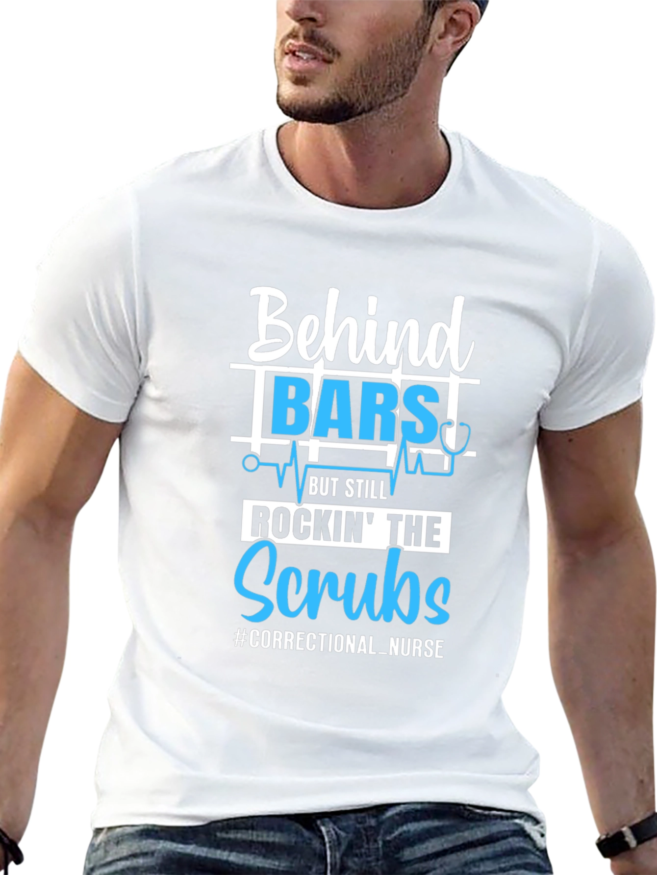 Correctional Nurse T-Shirt Behind Bars