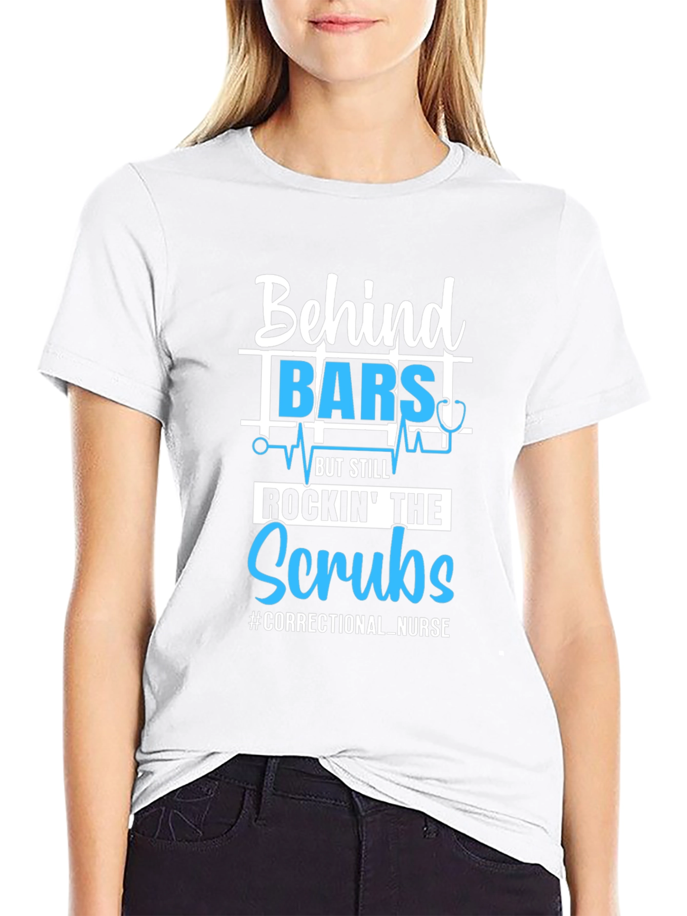 Correctional Nurse T-Shirt Behind Bars