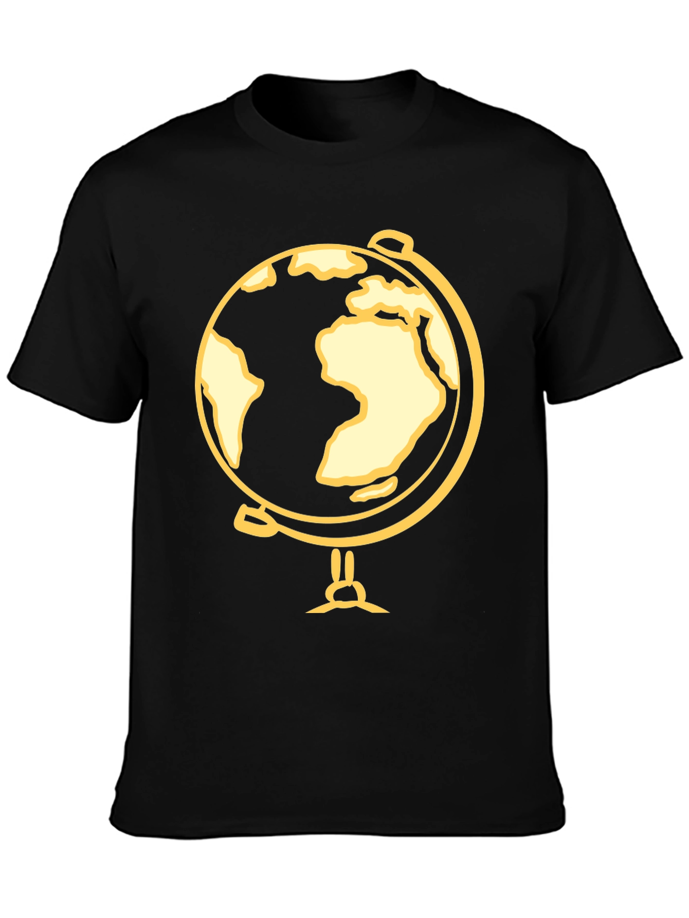 Globe Graphic Black T-Shirt