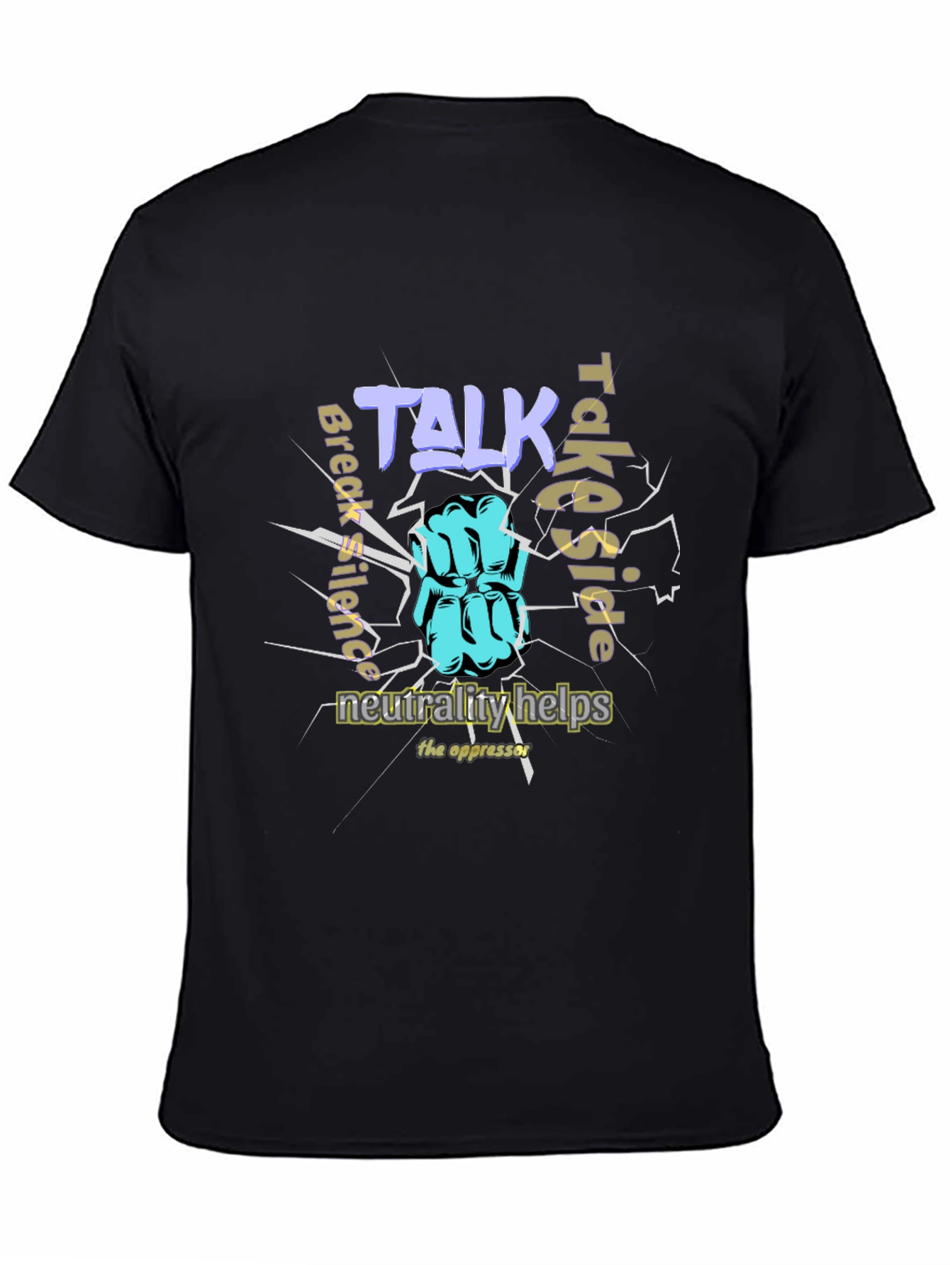Empowering Talk Graphic Black T-Shirt