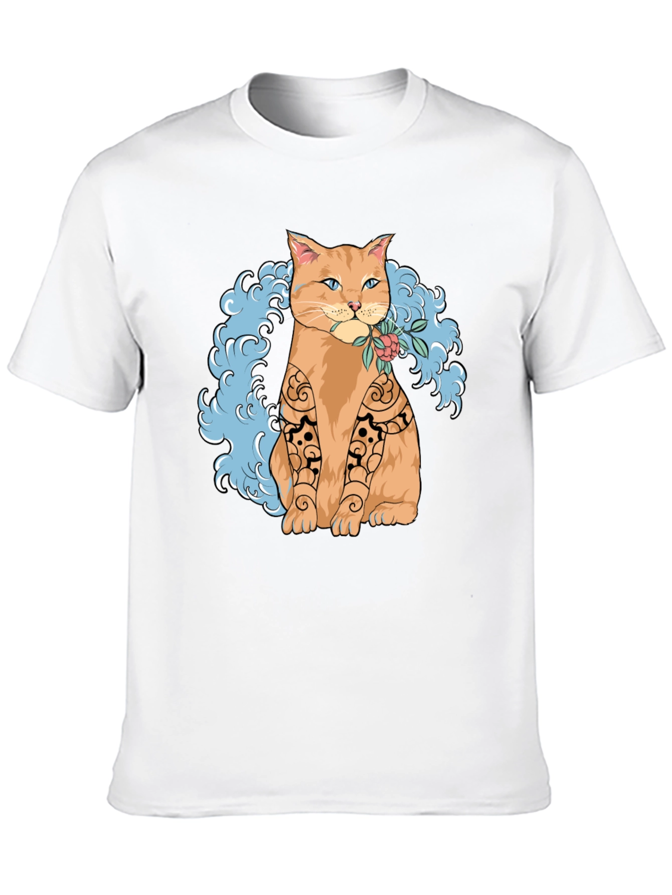 Cat Tattoo Art Graphic T-Shirt