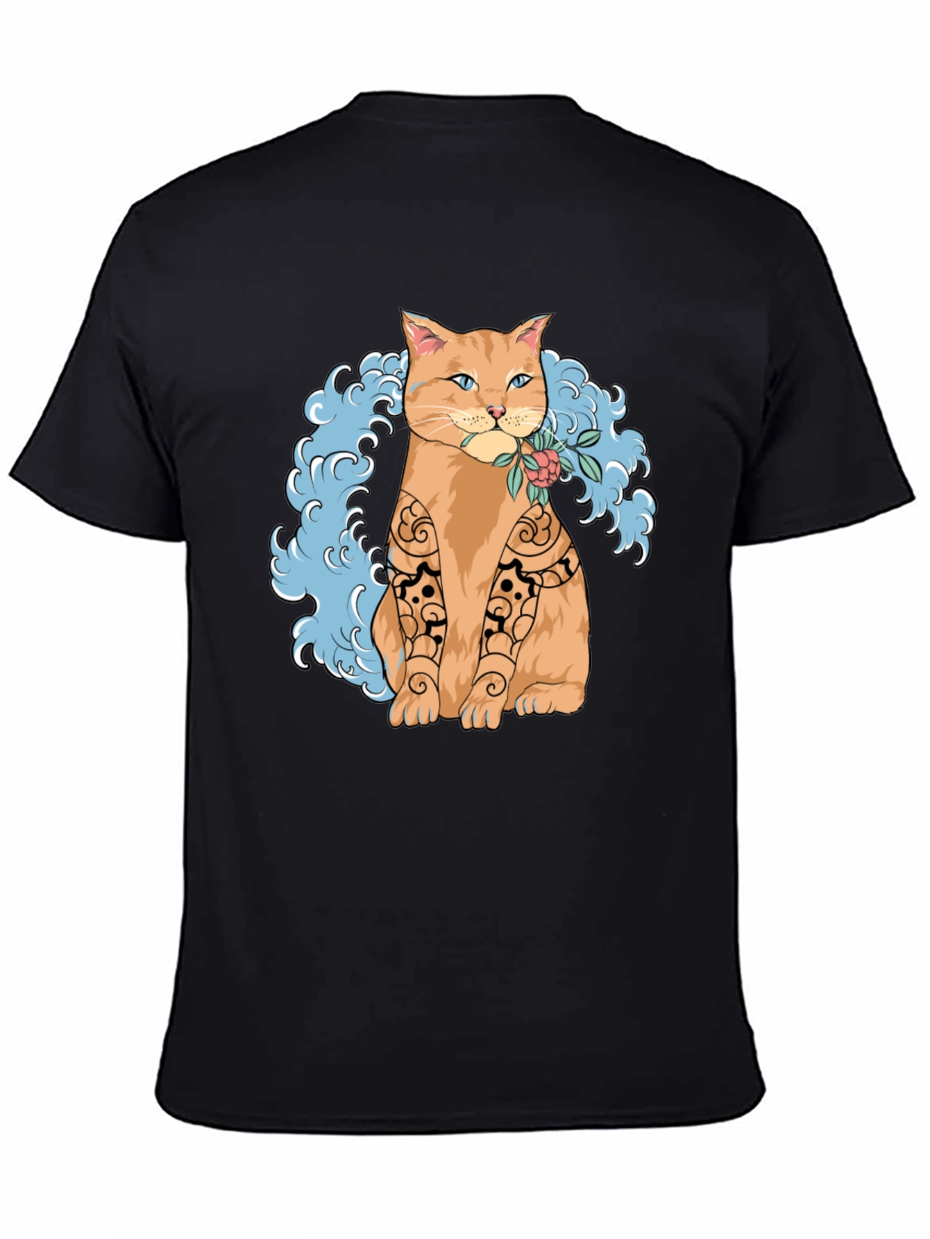 Cat Tattoo Art Graphic T-Shirt