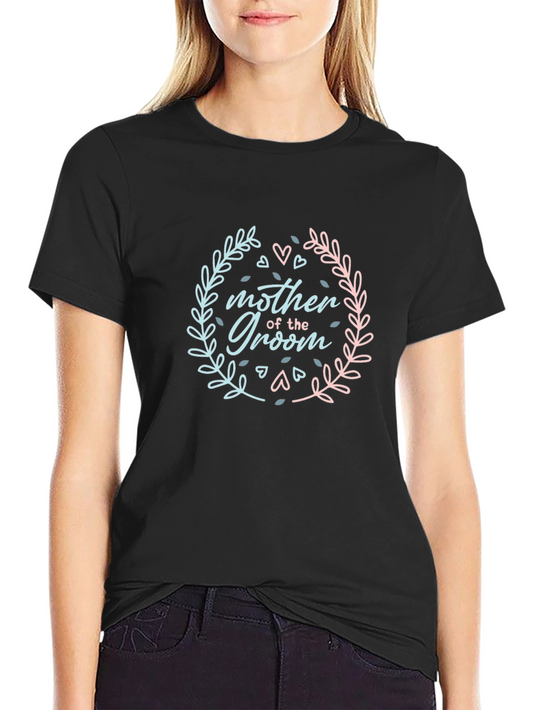 Mother of the Groom Graphic T-Shirt - Black