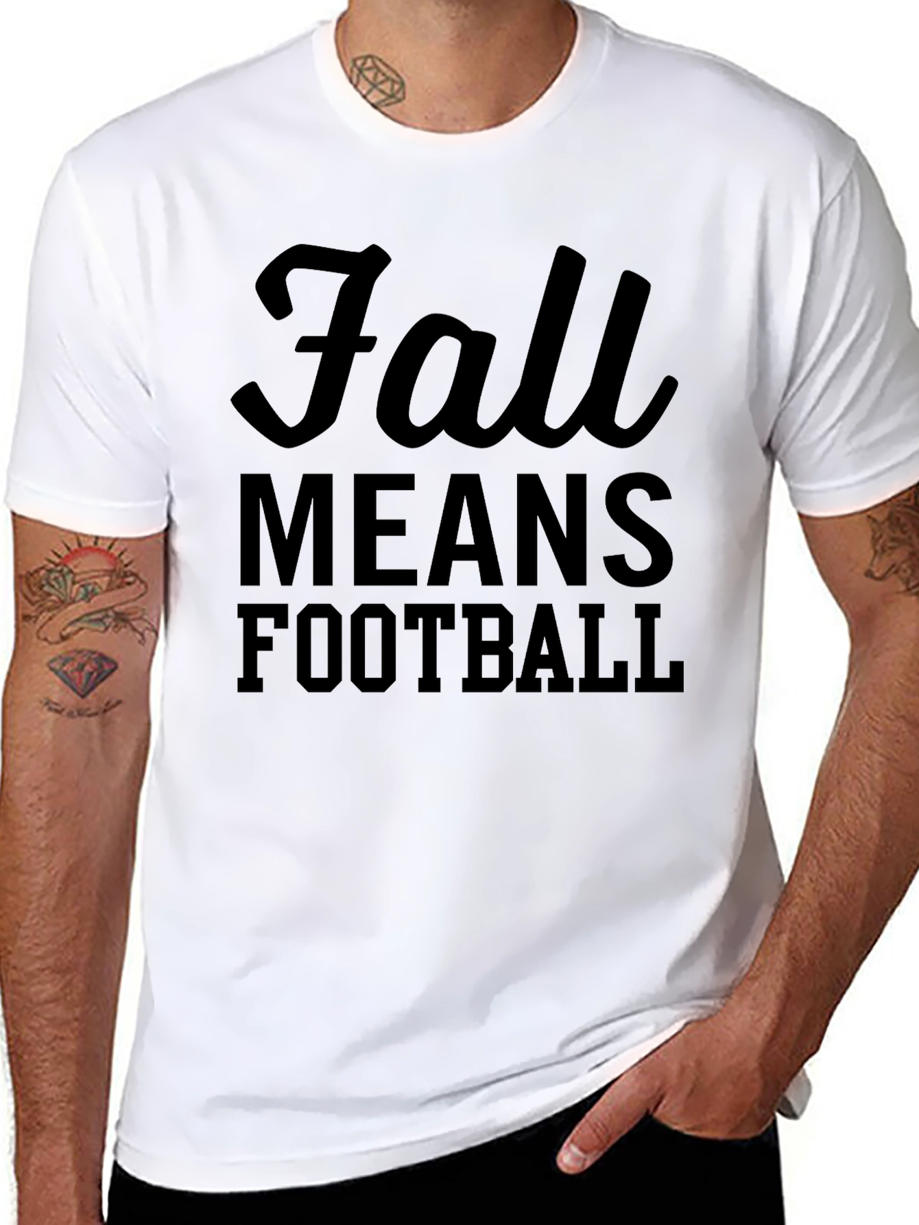 Fall Means Football Graphic Tee