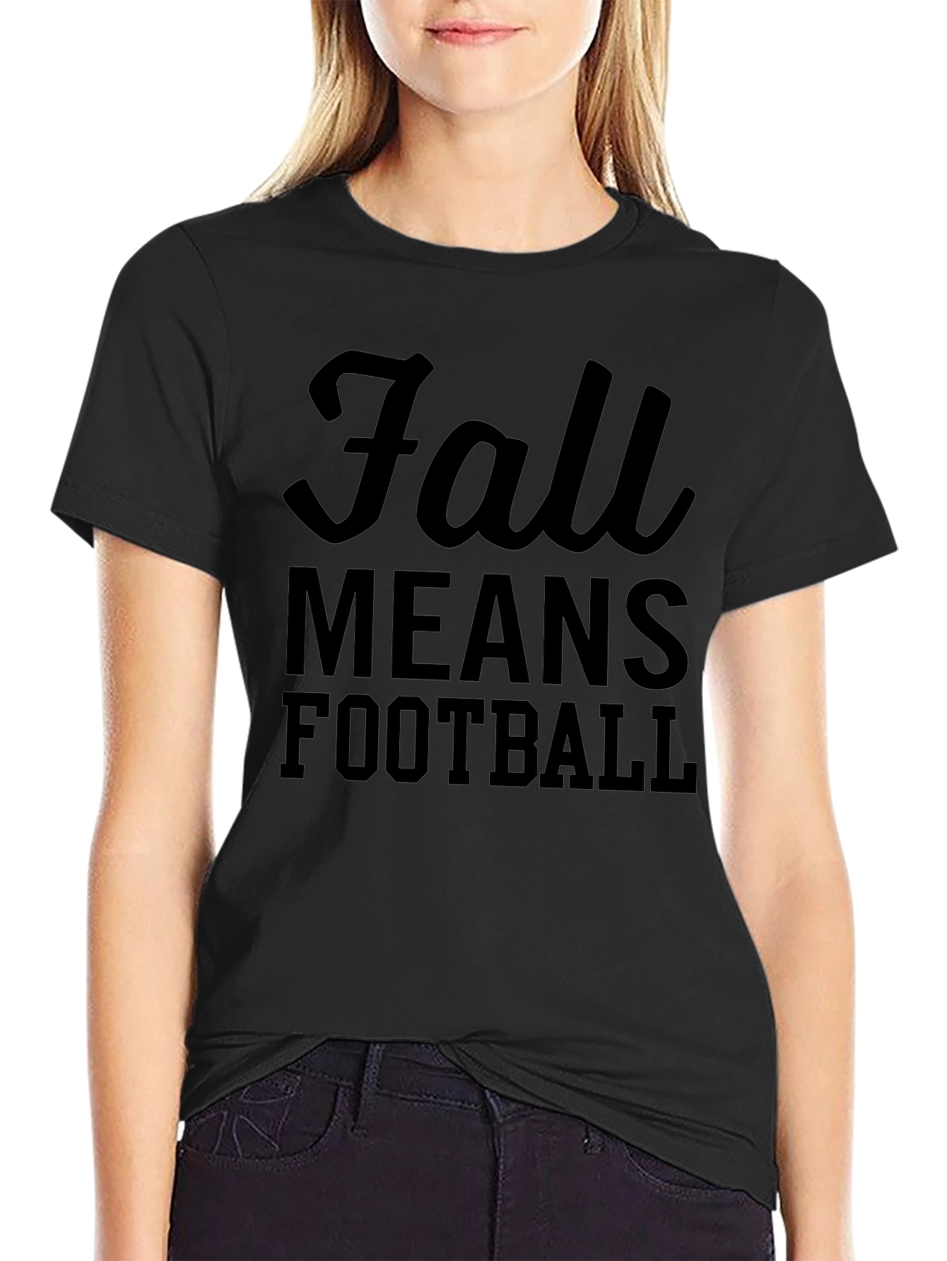 Fall Means Football Graphic Tee