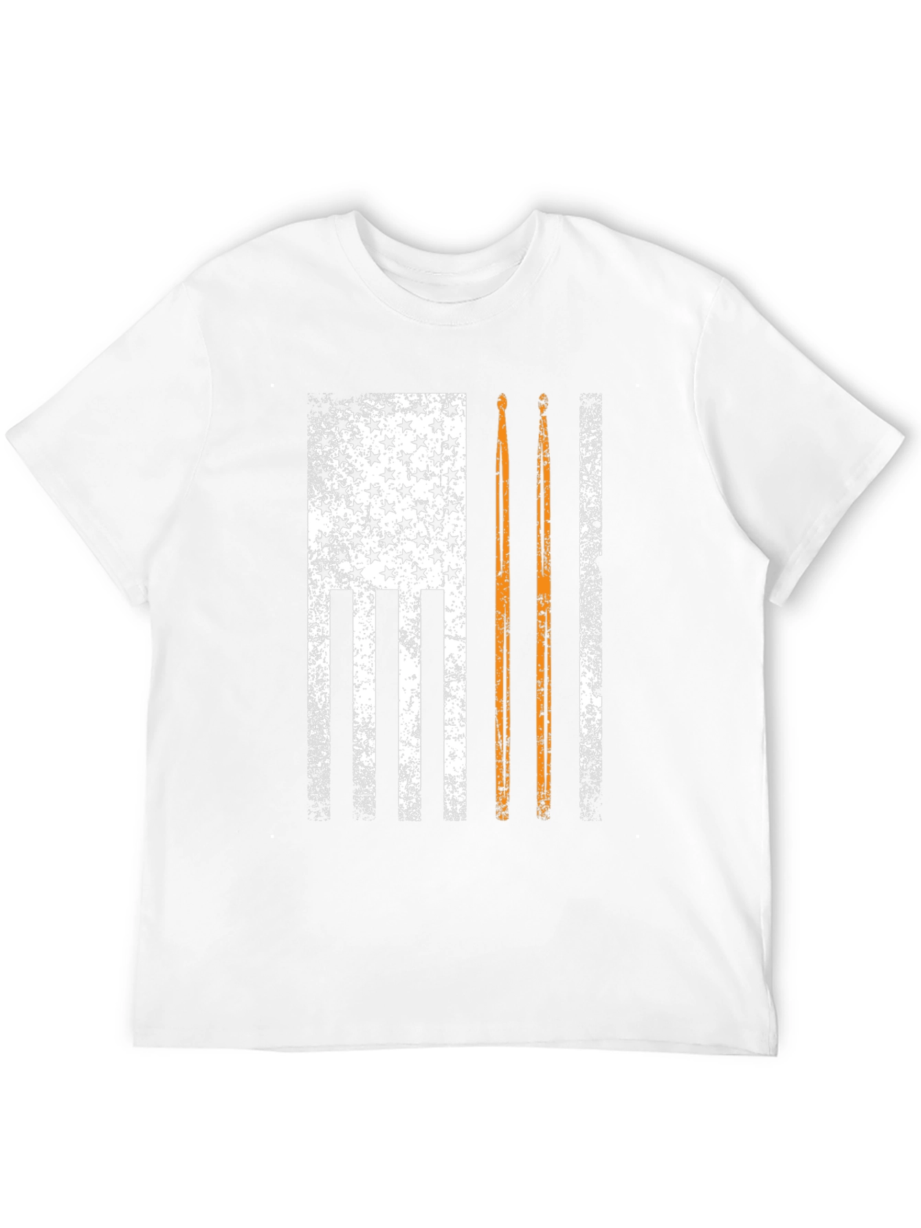 Distressed American Flag Drummer T-Shirt
