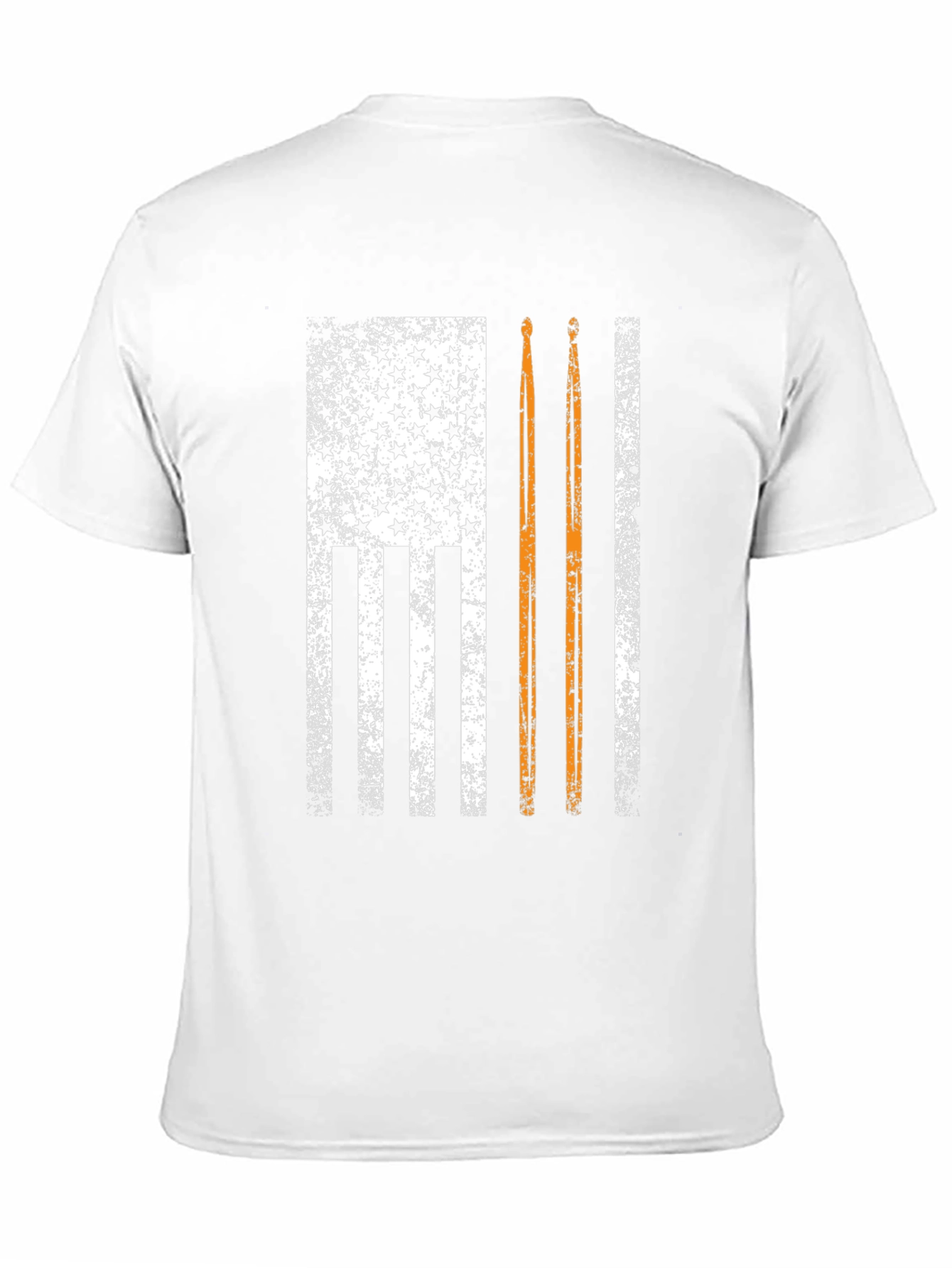 Distressed American Flag Drummer T-Shirt