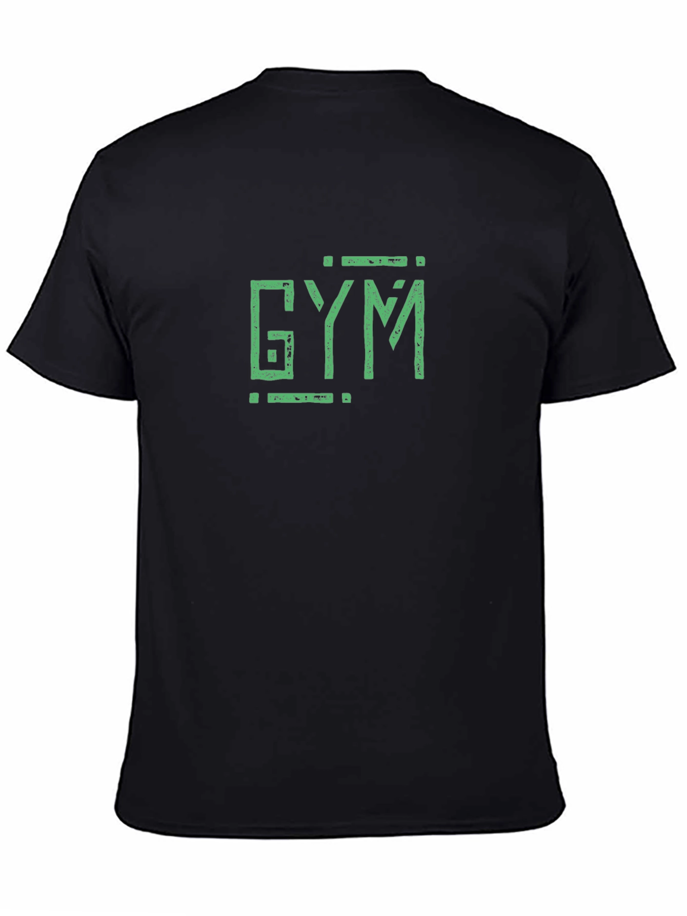Gym T-Shirt - Distressed Green Graphic Tee