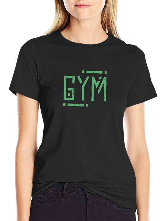 Gym T-Shirt - Distressed Green Graphic Tee
