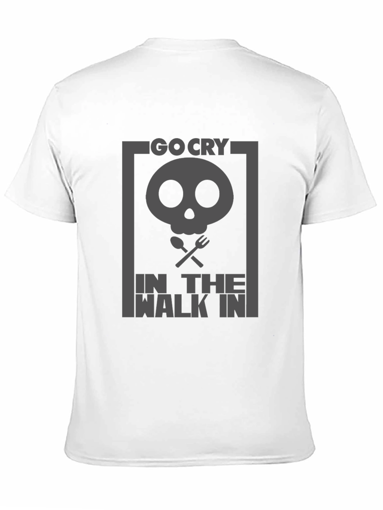 Go Cry In The Walk In Black Graphic Tee