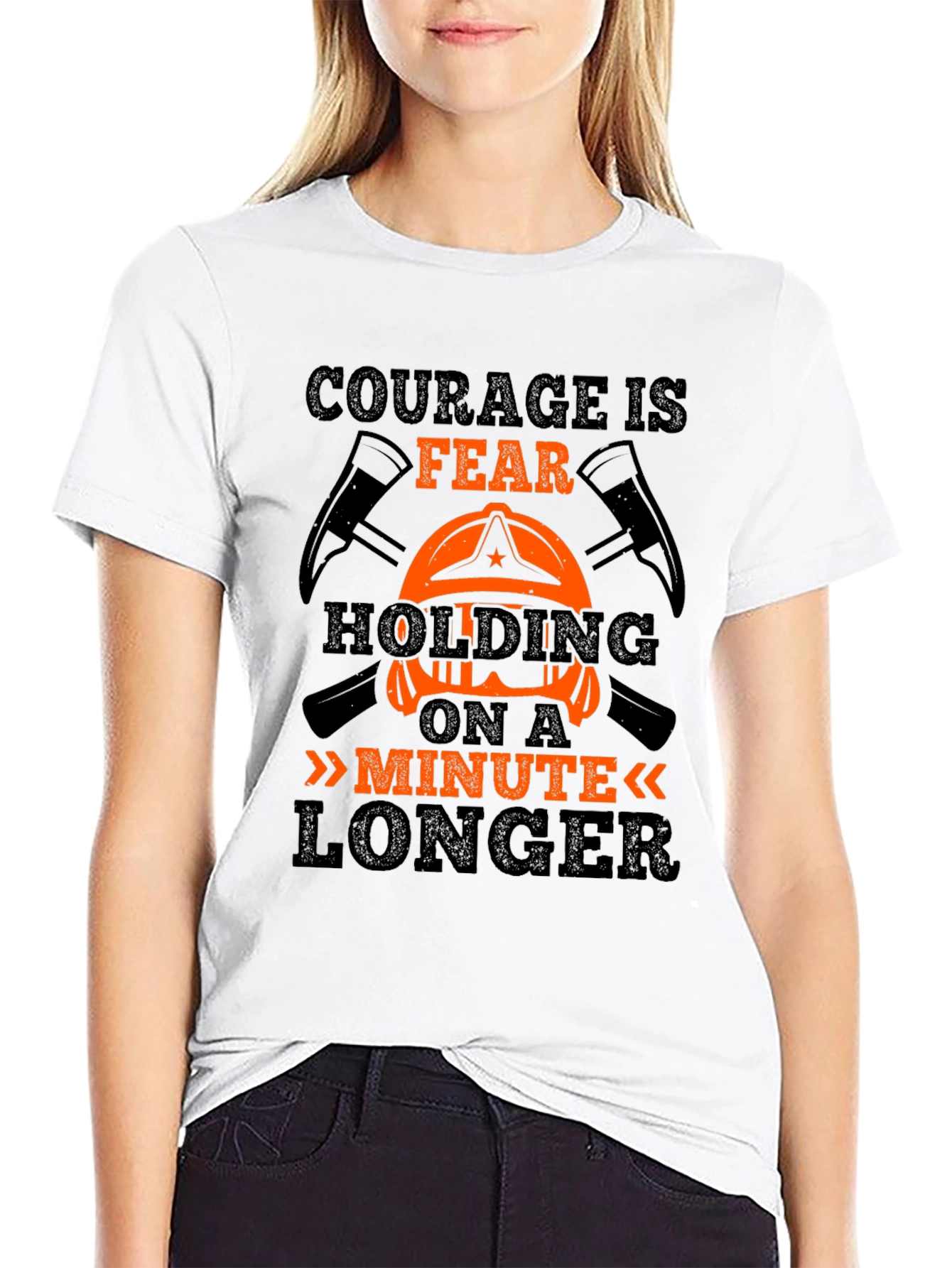 Courage Fear Firefighter Graphic Tee