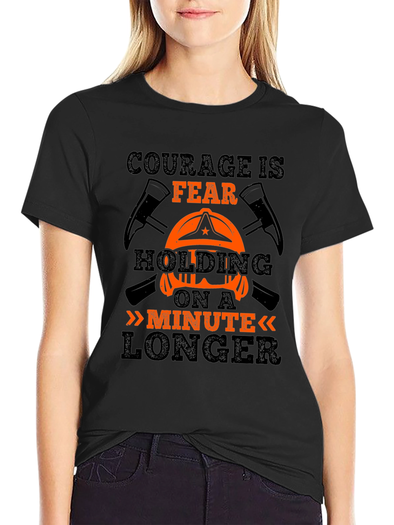 Courage Fear Firefighter Graphic Tee