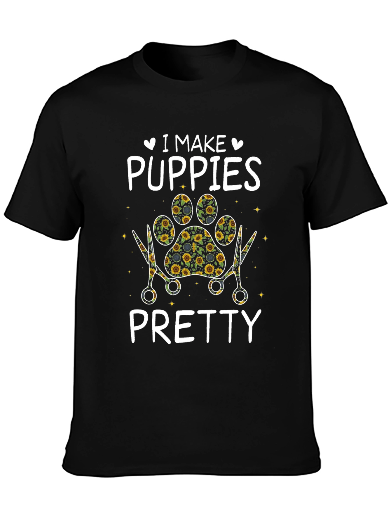 I Make Puppies Pretty T-Shirt Pet Groomer Tee
