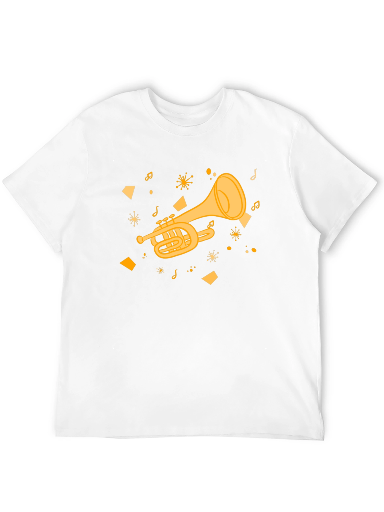 Musical Trumpet Graphic Tee - Black