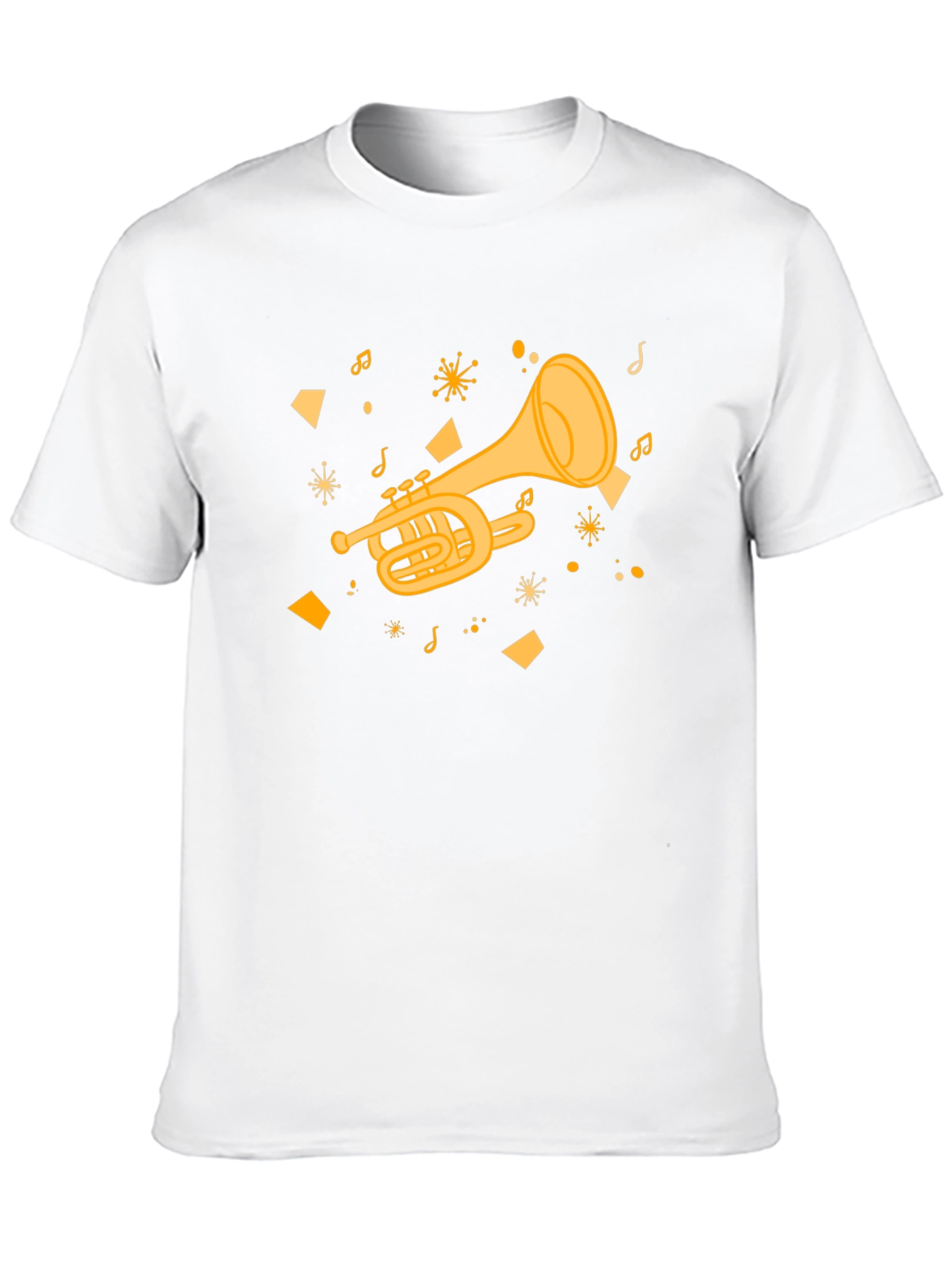 Musical Trumpet Graphic Tee - Black