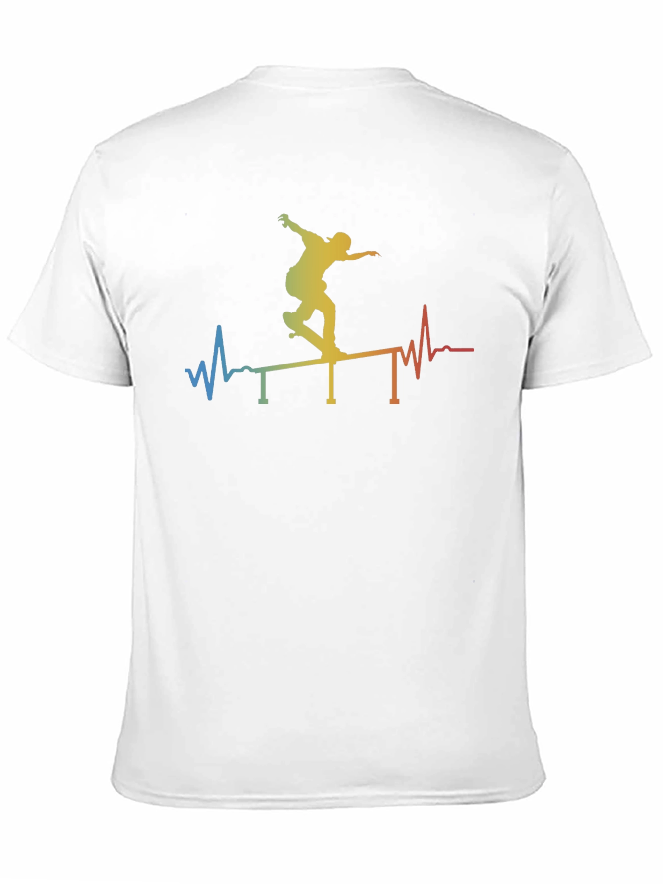 Skateboarding Heartbeat Graphic Tee