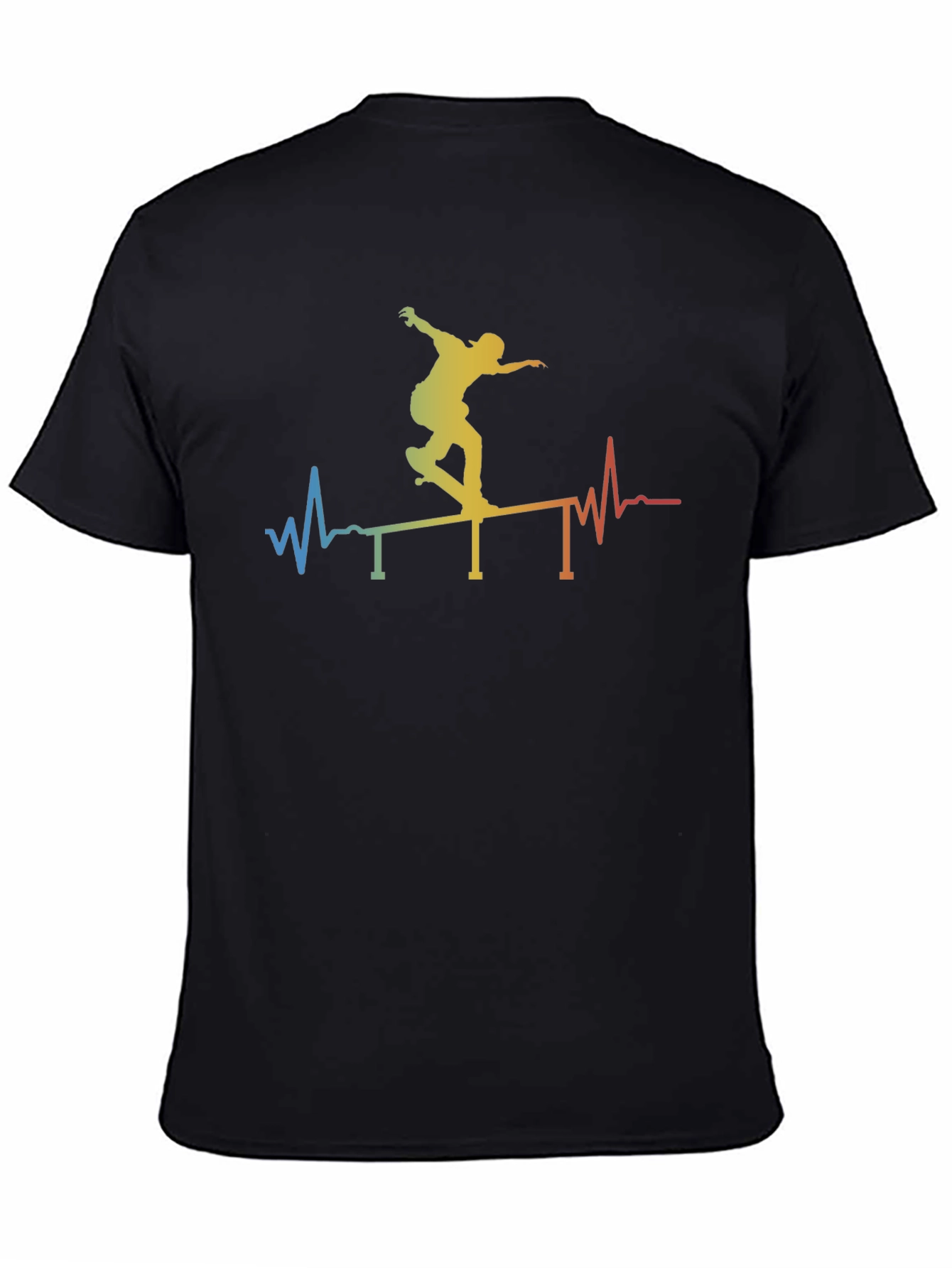 Skateboarding Heartbeat Graphic Tee