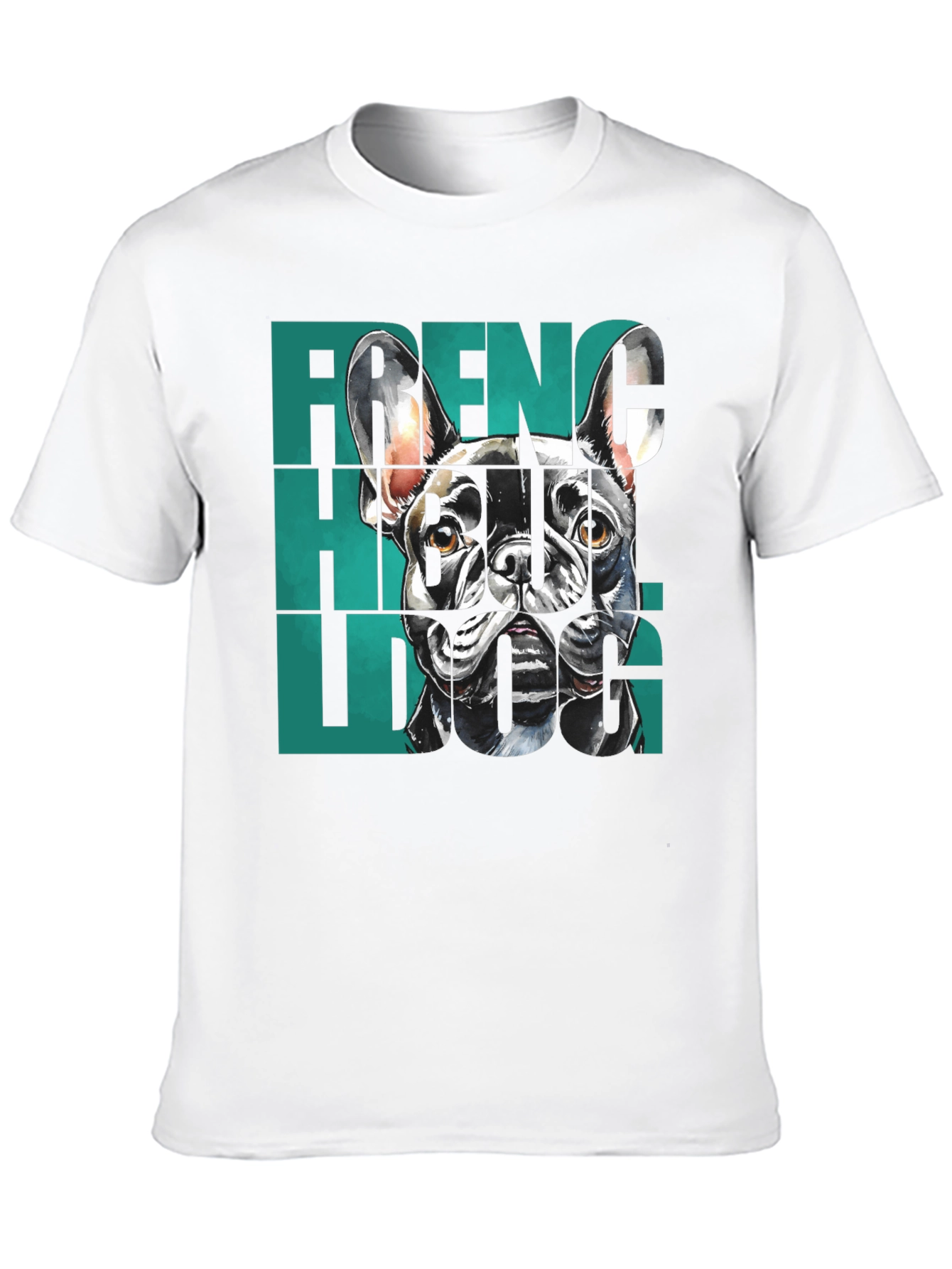 French Bulldog Graphic Tee - Stylish Mens Black T-Shirt
