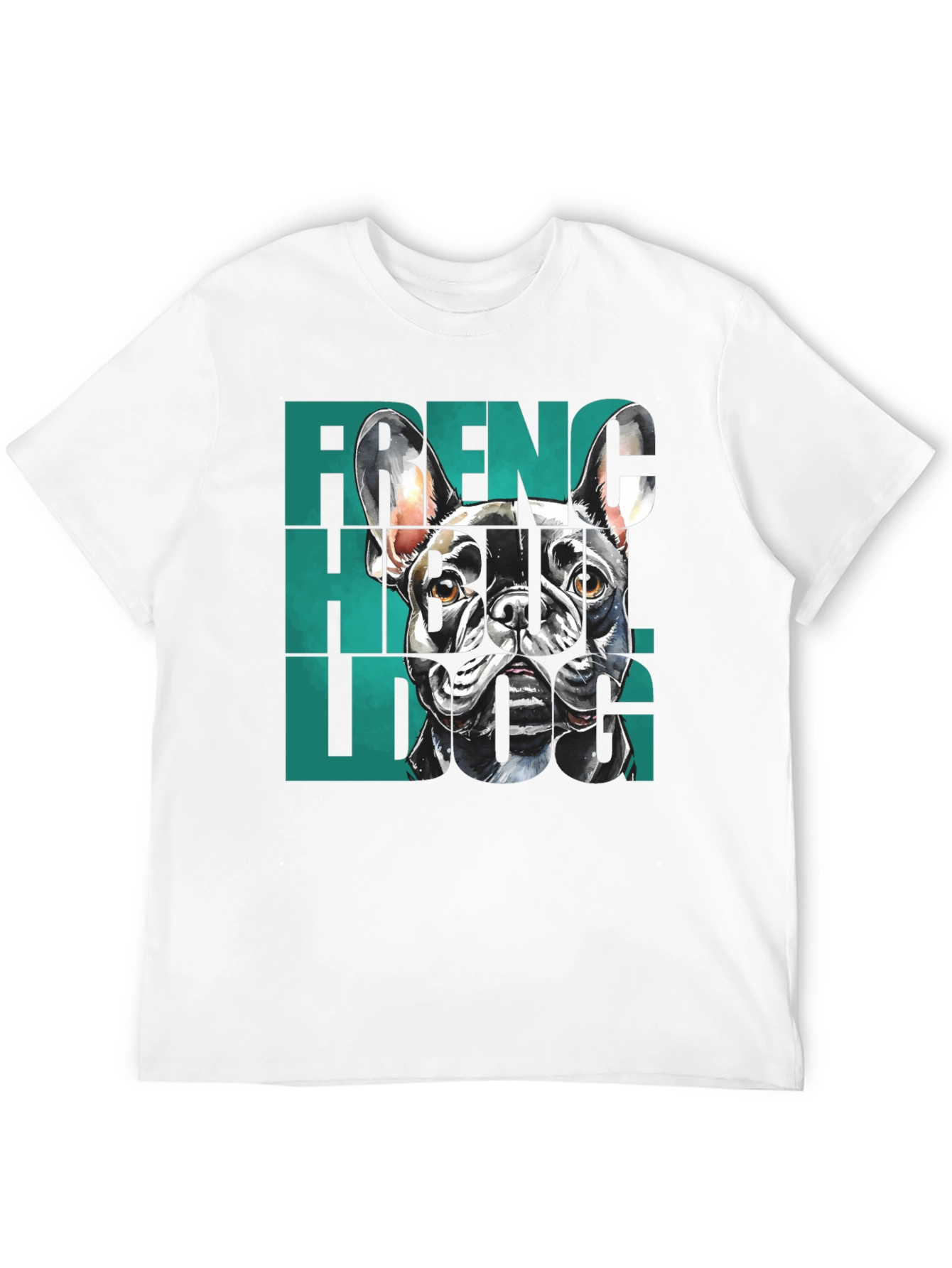 French Bulldog Graphic Tee - Stylish Mens Black T-Shirt