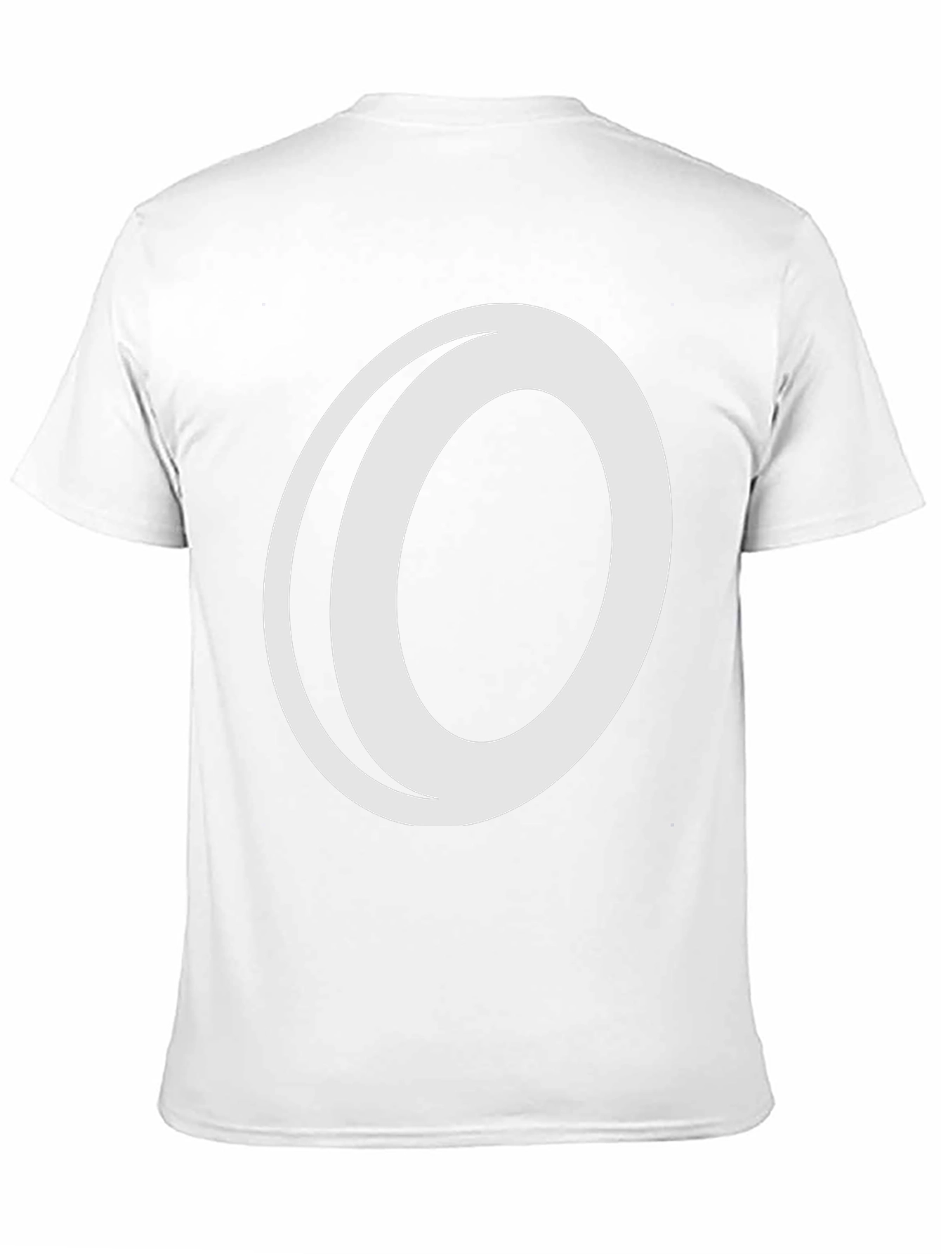 Bold Graphic Tee: Black T-Shirt with White O
