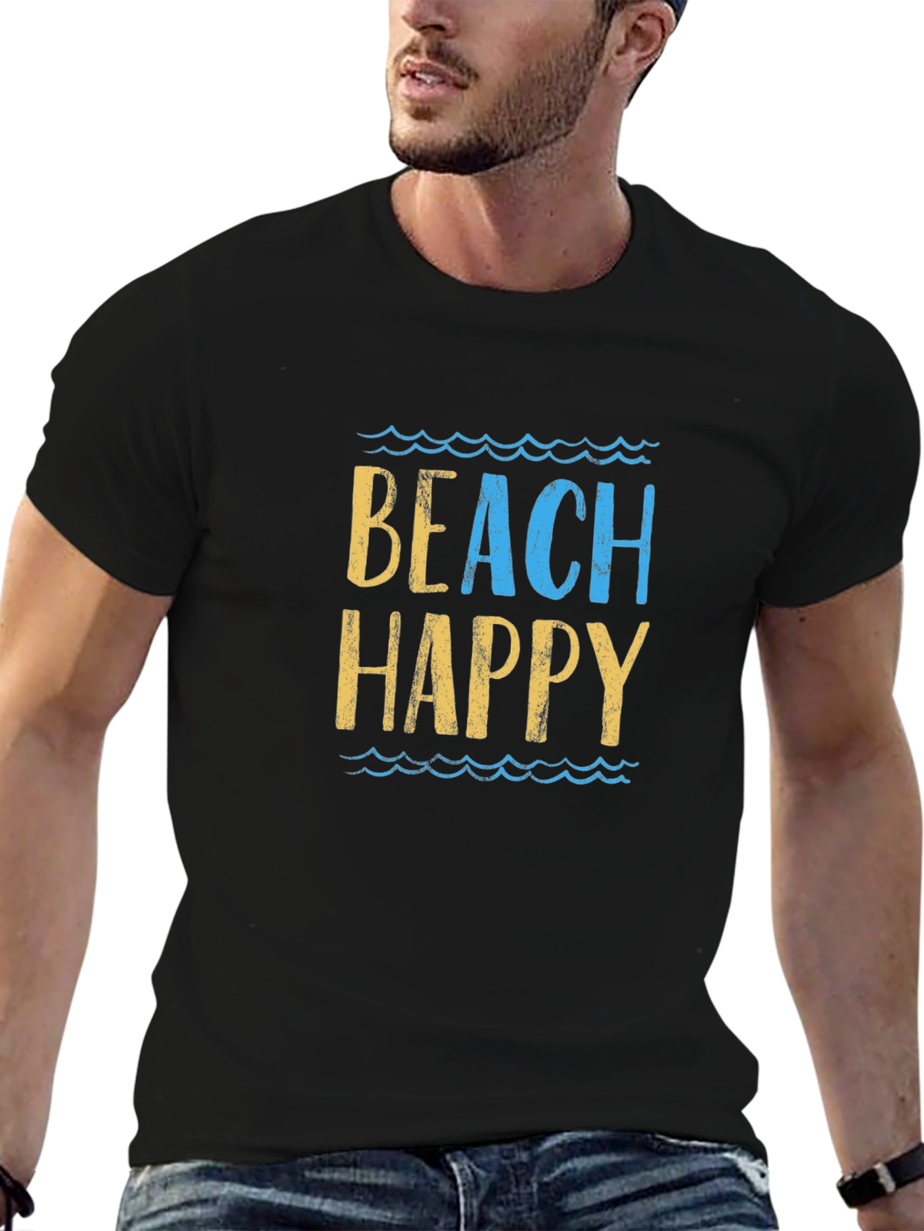 Beach Happy Graphic T-Shirt - Relaxed Fit
