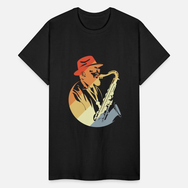 Saxophone Guy Sketch Retro Style