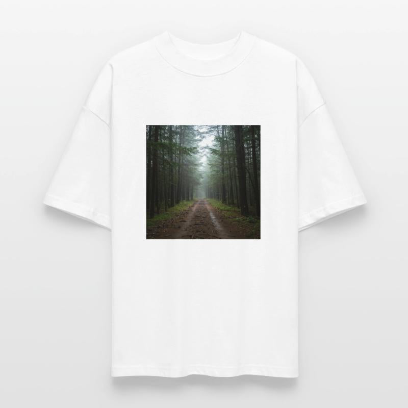 Serene Forest Path Scenic T-Shirt