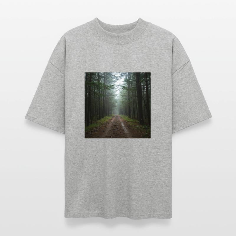 Serene Forest Path Scenic T-Shirt