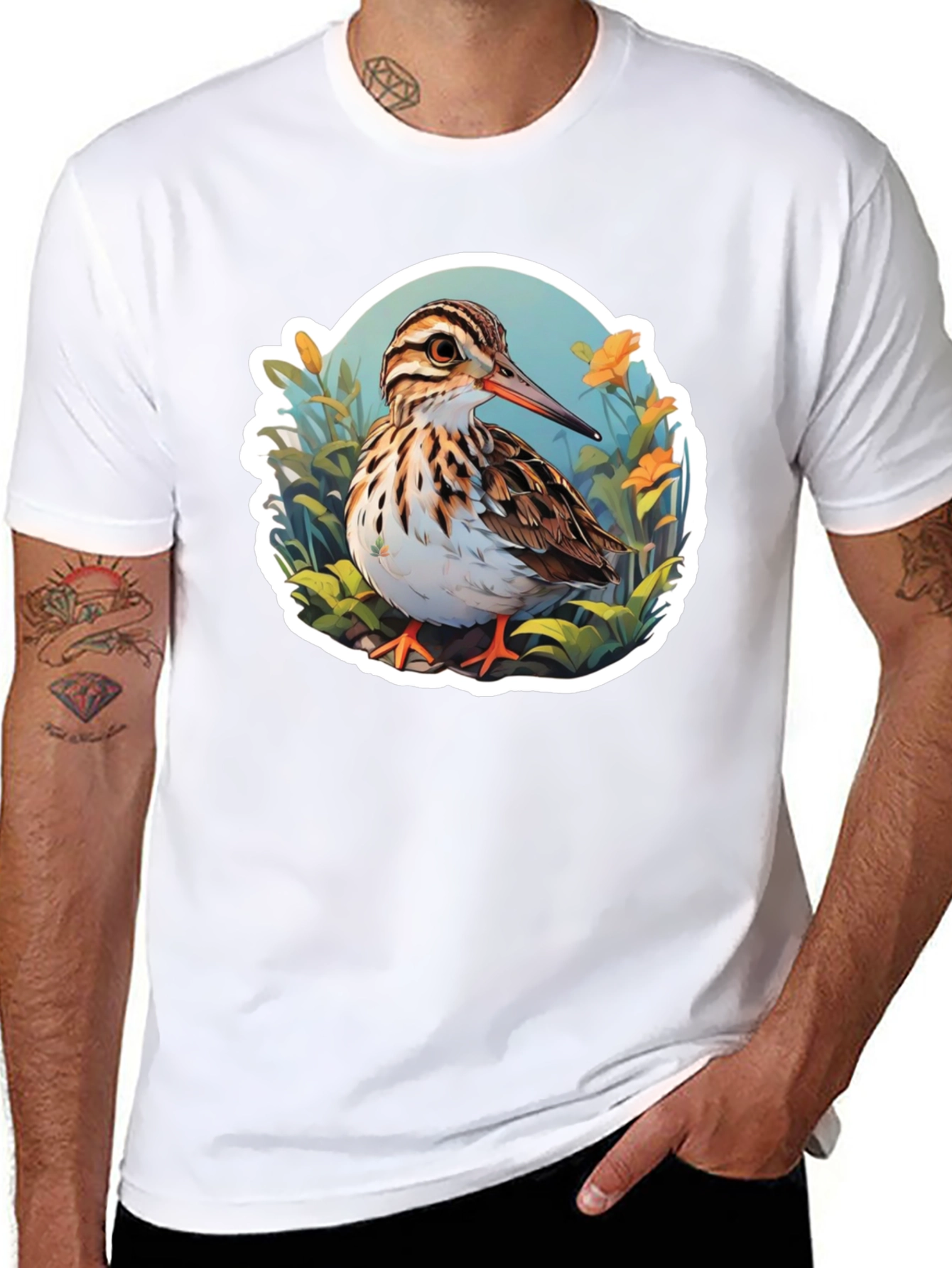 Bird Graphic Tee: Nature Inspired Style