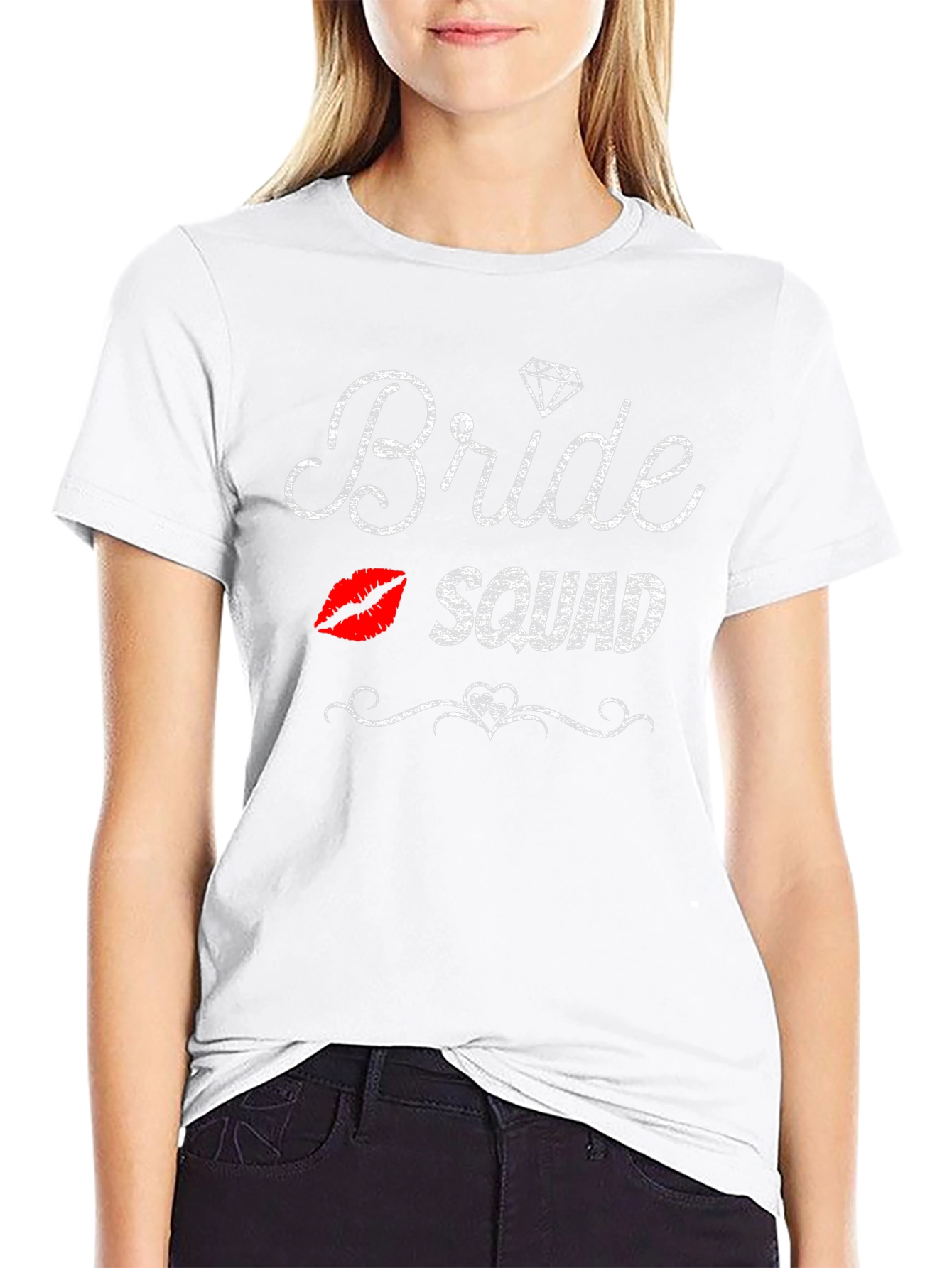 Bride Squad Graphic Tee - Black