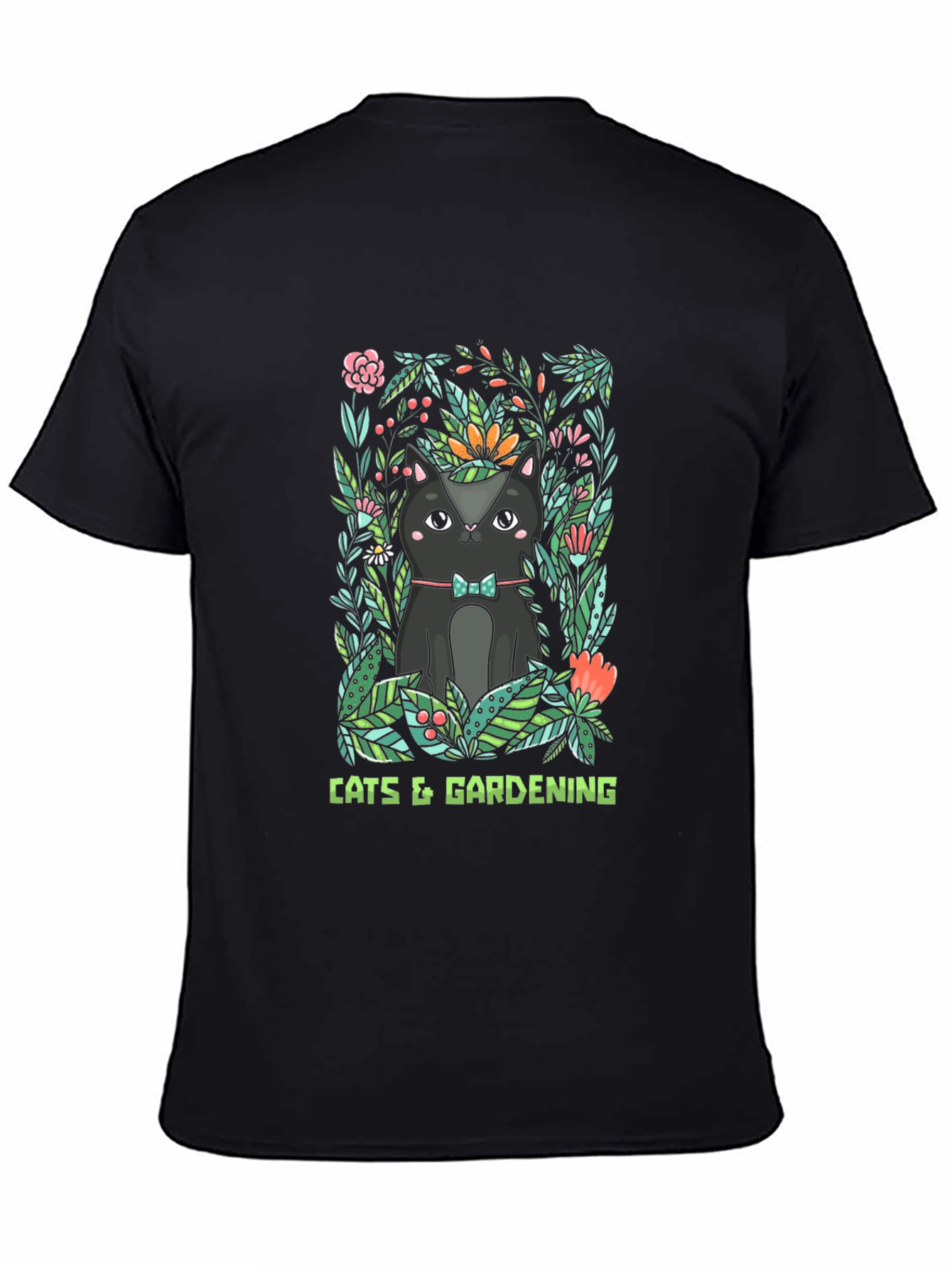 Cats & Gardening Graphic T-Shirt