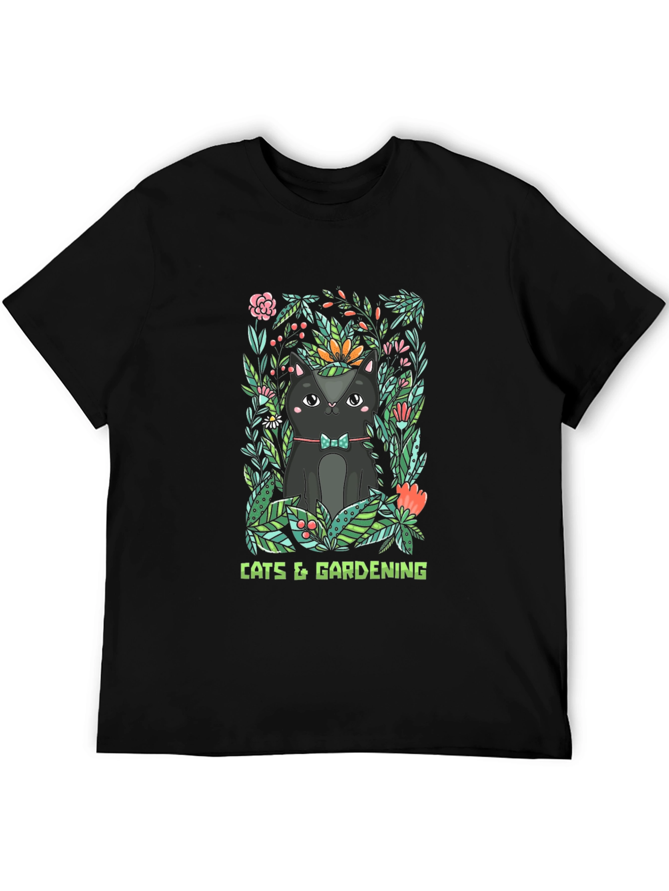 Cats & Gardening Graphic T-Shirt