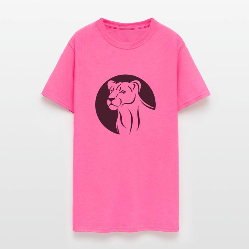 Shape lion animal wildlife cool vector logo image