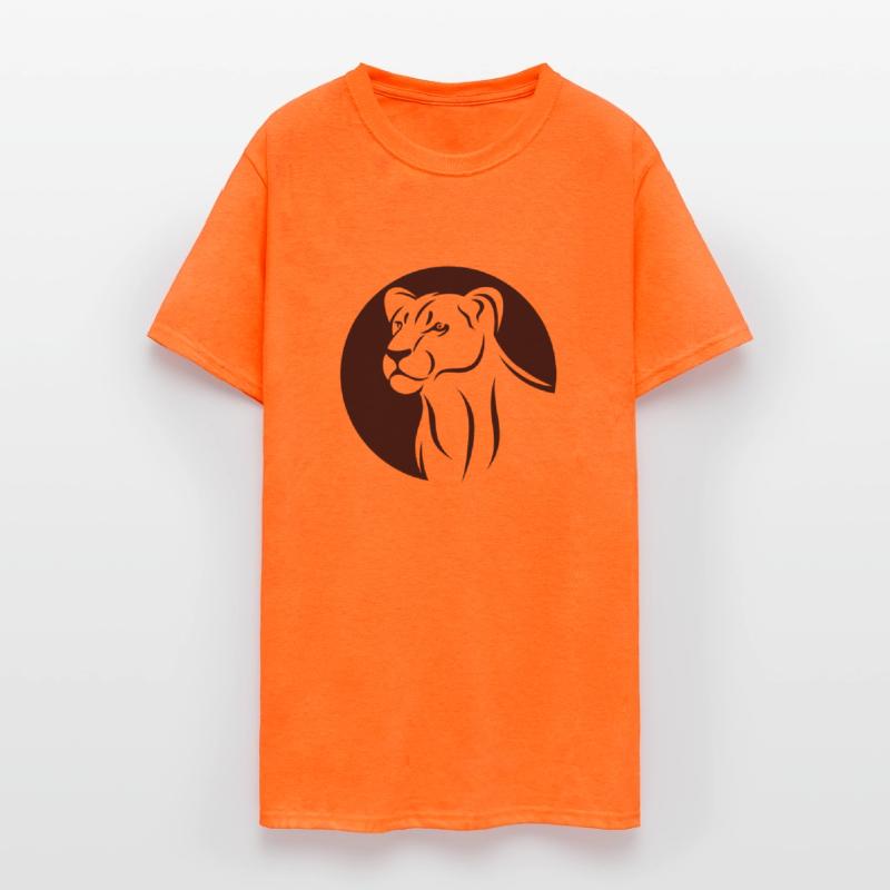 Shape lion animal wildlife cool vector logo image