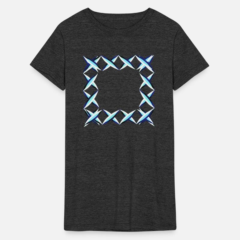 shape symbol square blue crosses