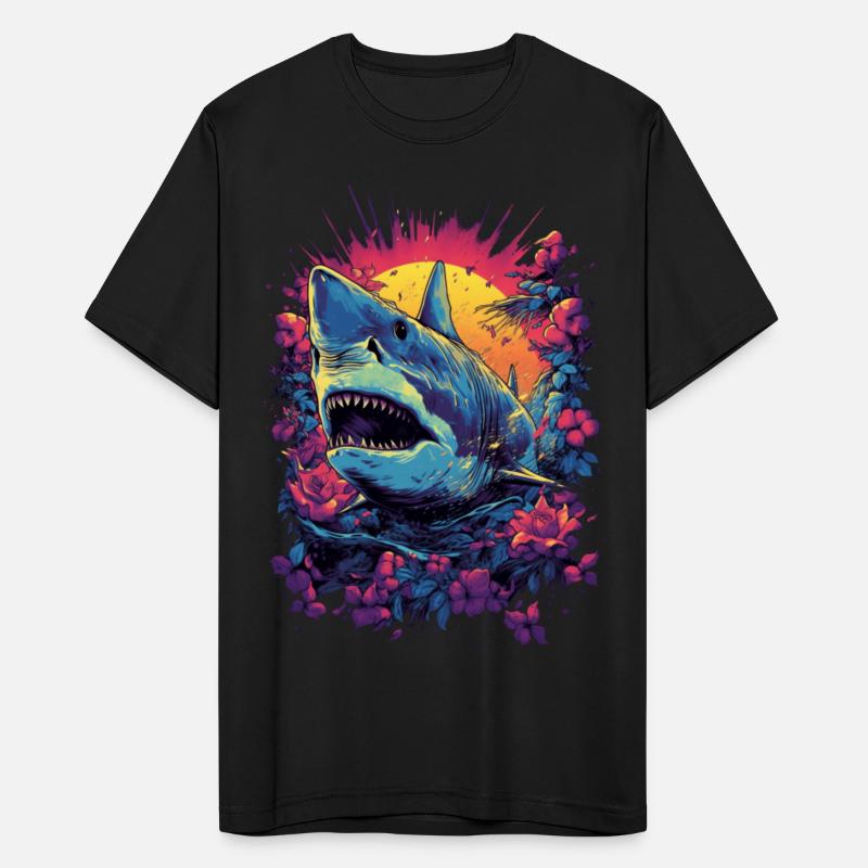 Shark Flowers Coral Reef Diver Gift