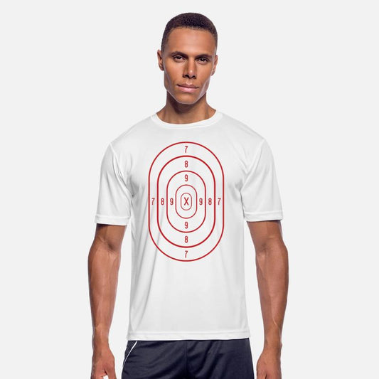 Shooting Range Target Practice Sheet Red Bullseye