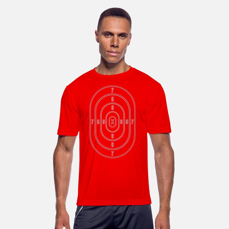 Shooting Range Target Practice Sheet Red Bullseye